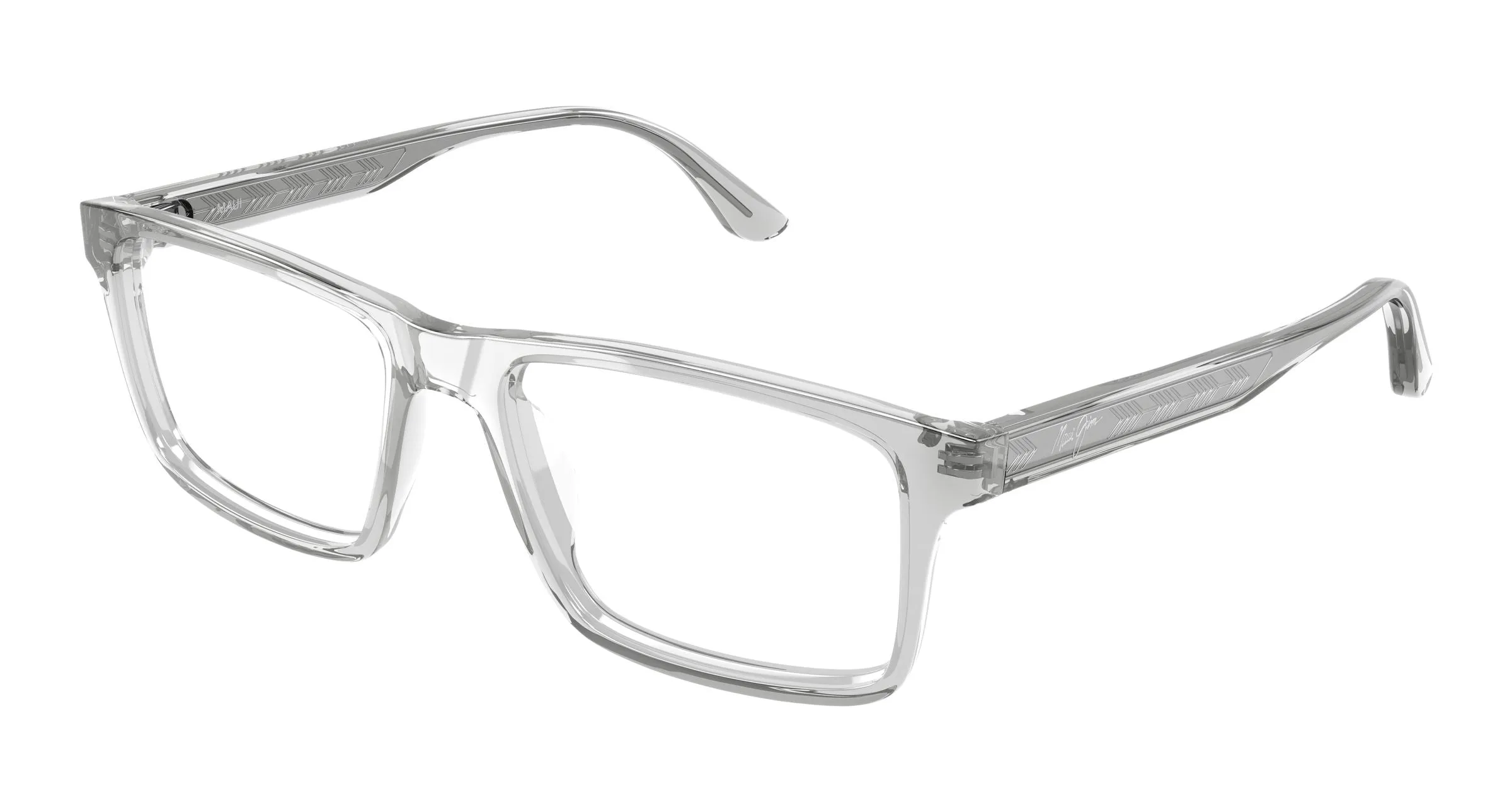 Maui Jim MJ2161O 004 Montature da vista Acetato Grigio Trasparente Squadrata - immagine 1