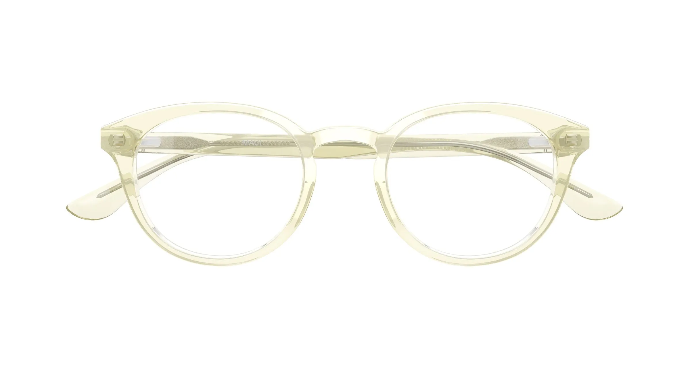 Maui Jim MJ2159O 004 Montature da vista Acetato Giallo Trasparente Rotonda - immagine 2