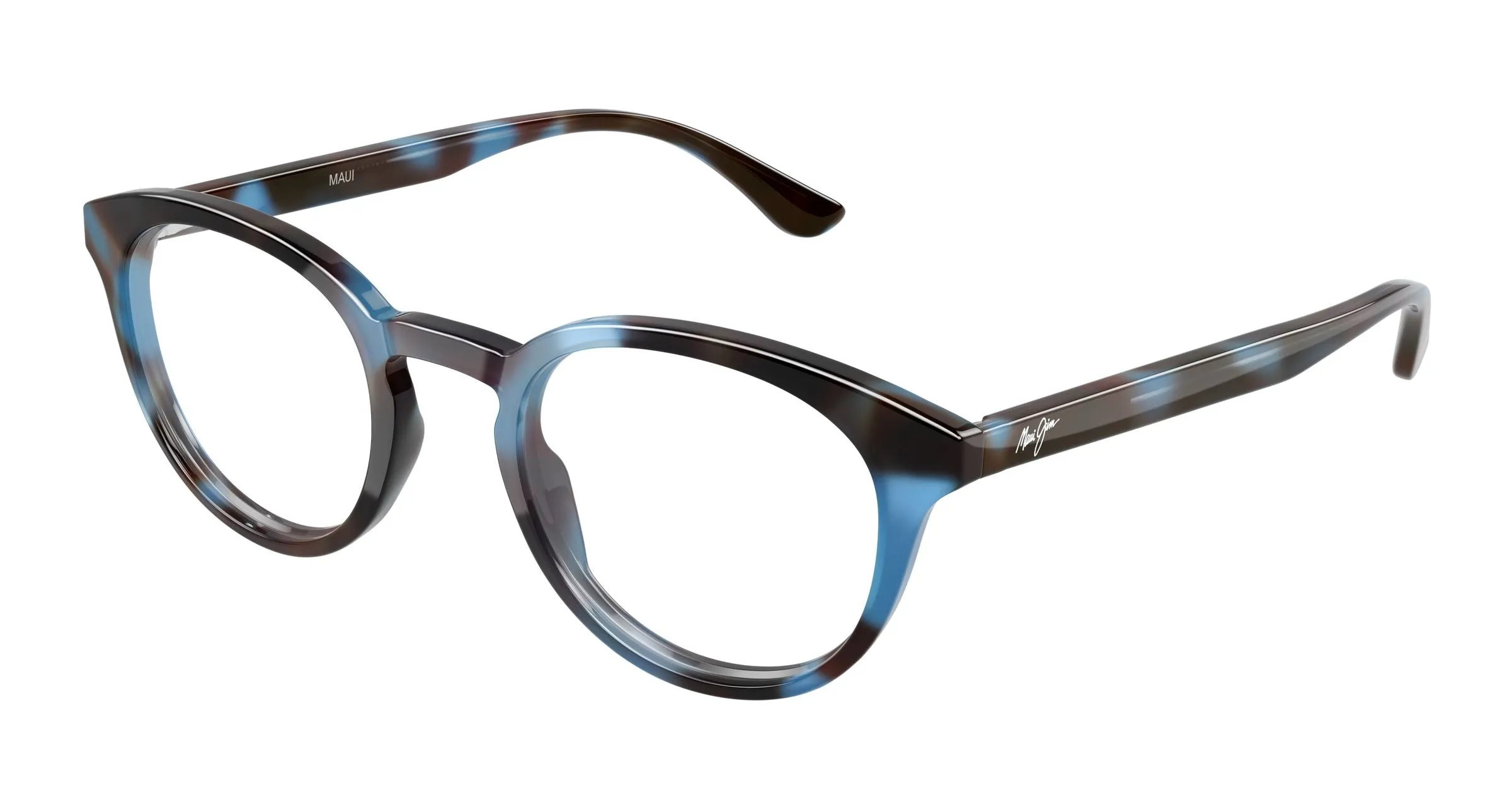 Maui Jim MJ2159O 003 Montature da vista Acetato Havana Trasparente Rotonda - immagine 1