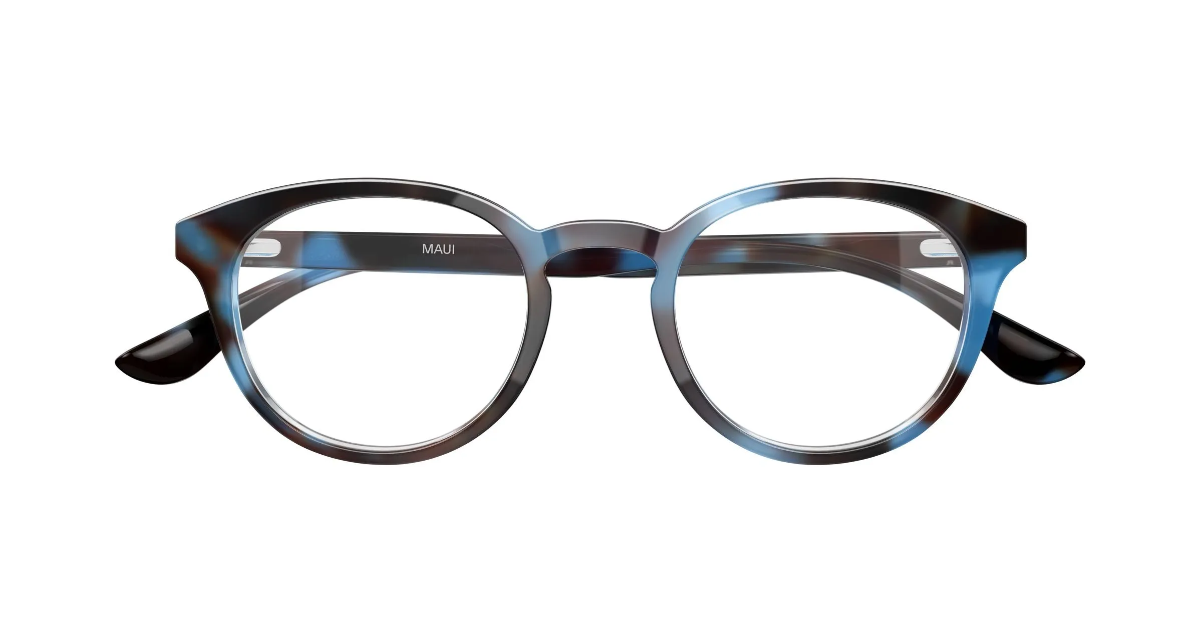 Maui Jim MJ2159O 003 Montature da vista Acetato Havana Trasparente Rotonda - immagine 2