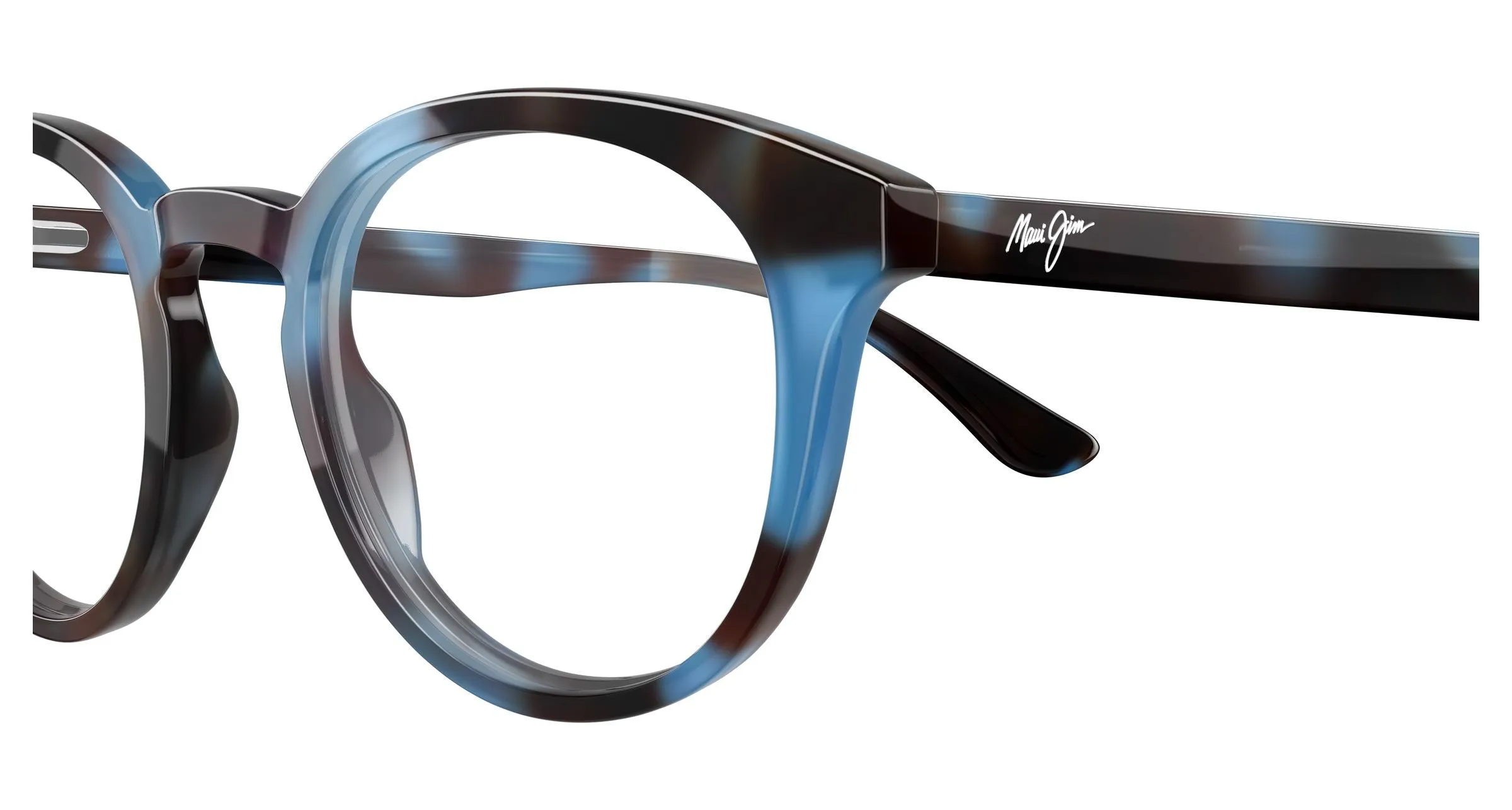 Maui Jim MJ2159O 003 Montature da vista Acetato Havana Trasparente Rotonda - immagine 3