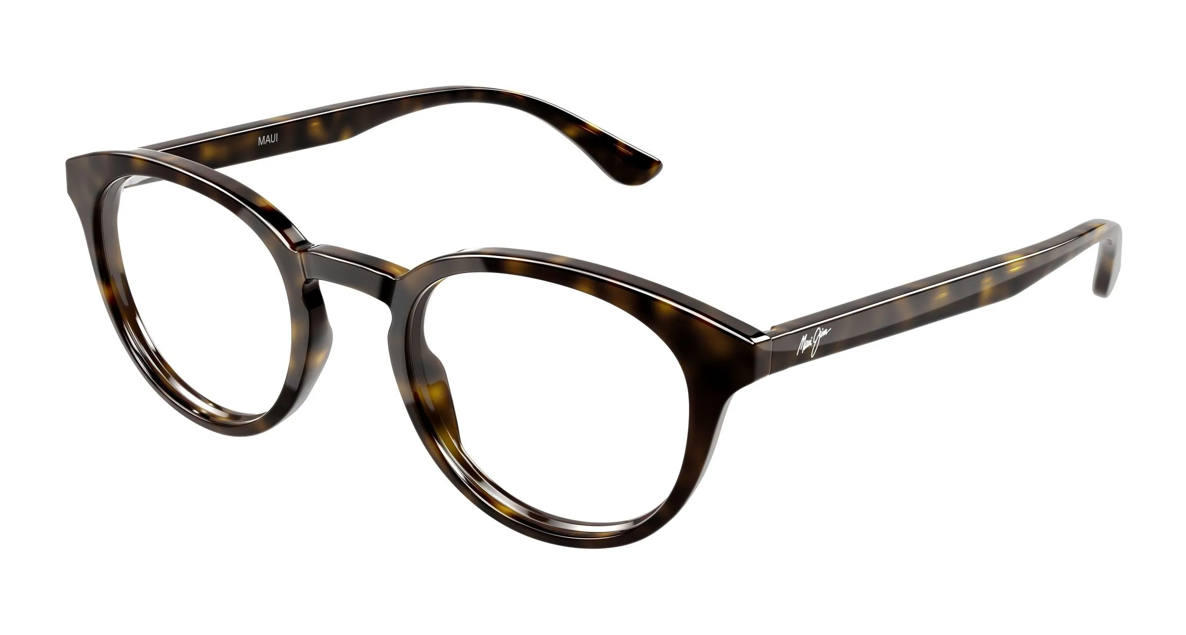 Maui Jim MJ2159O 002 Montature da vista Acetato Havana Trasparente Rotonda - immagine 1
