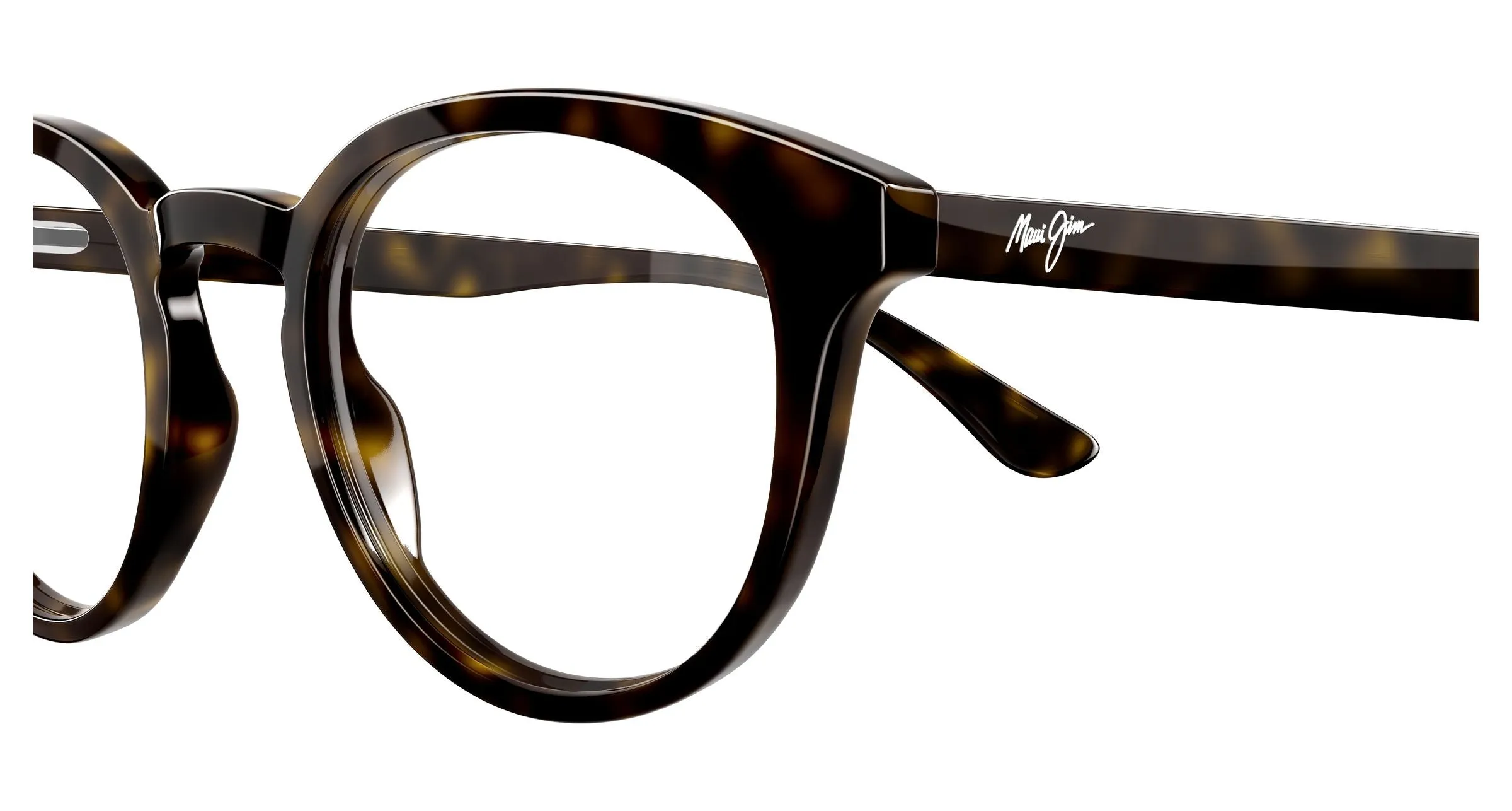 Maui Jim MJ2159O 002 Montature da vista Acetato Havana Trasparente Rotonda - immagine 3