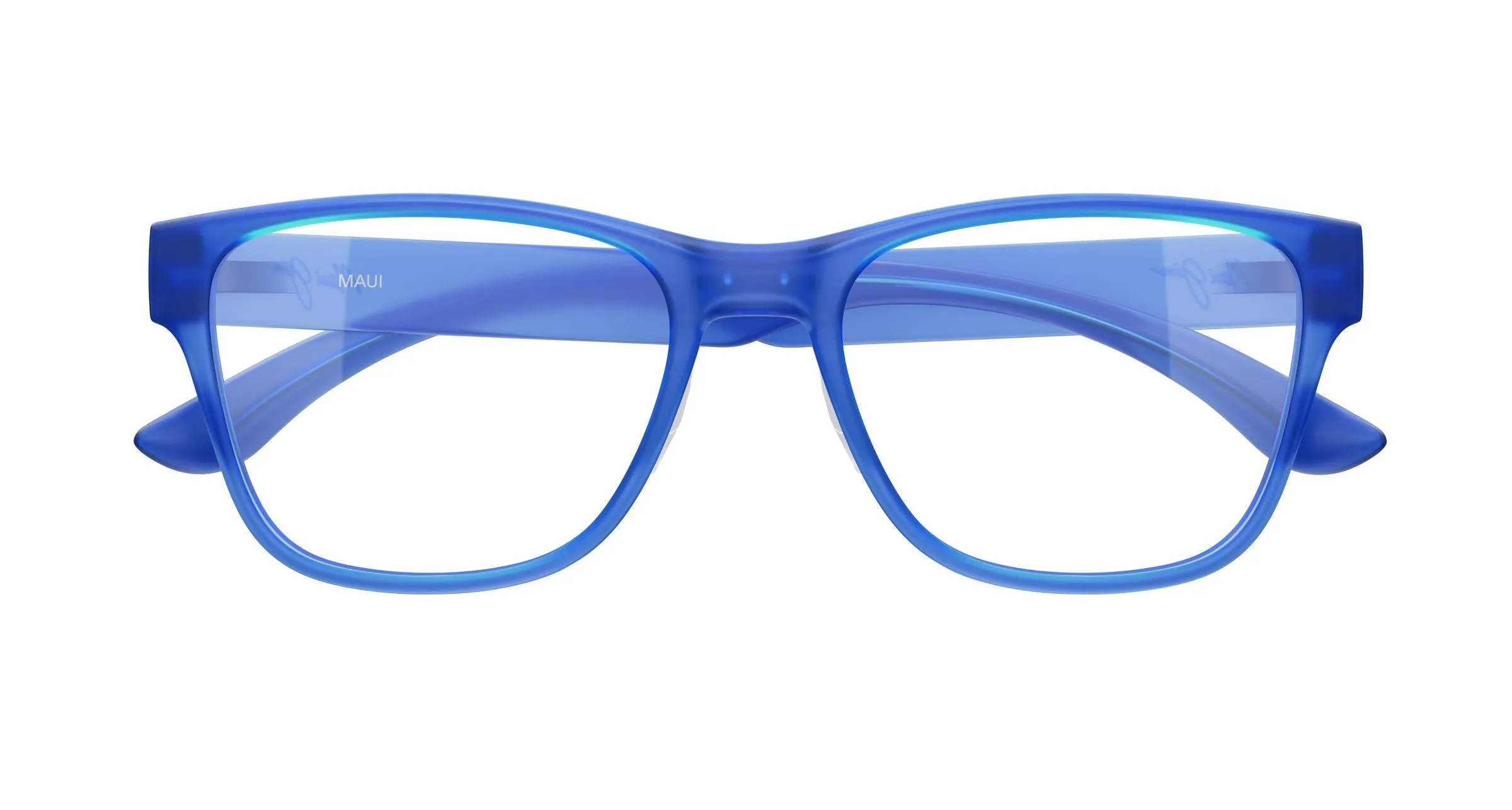 Maui Jim MJ2156O 004 Montature da vista Bio-iniettato Blu Trasparente Squadrata - immagine 2