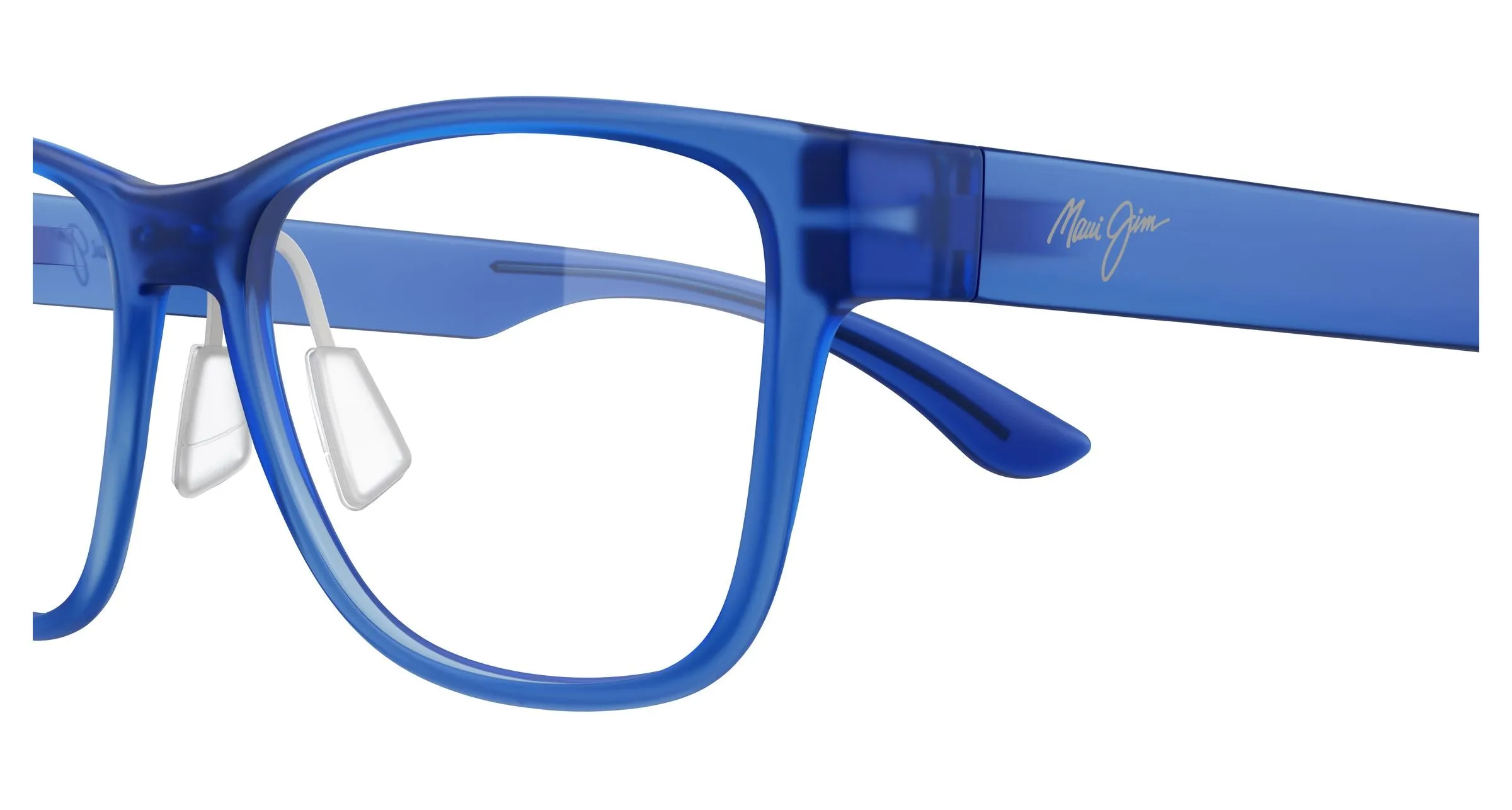 Maui Jim MJ2156O 004 Montature da vista Bio-iniettato Blu Trasparente Squadrata - immagine 3