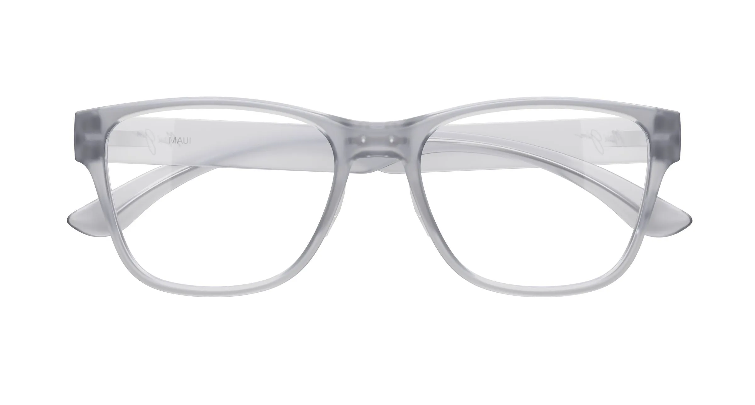 Maui Jim MJ2156O 003 Montature da vista Bio-iniettato Grigio Trasparente Squadrata - immagine 2