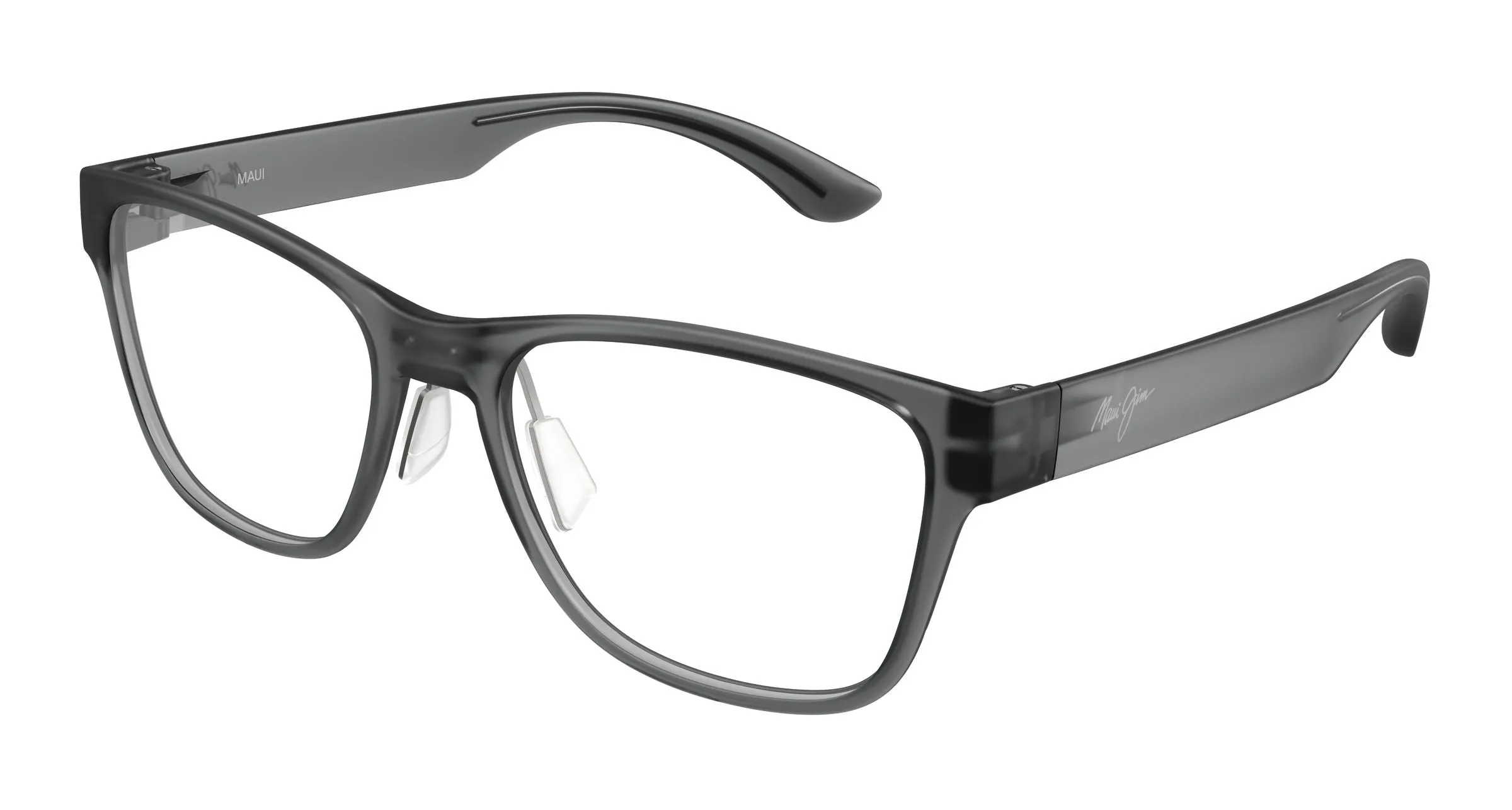 Maui Jim MJ2156O 002 Montature da vista Bio-iniettato Grigio Trasparente Squadrata - immagine 1