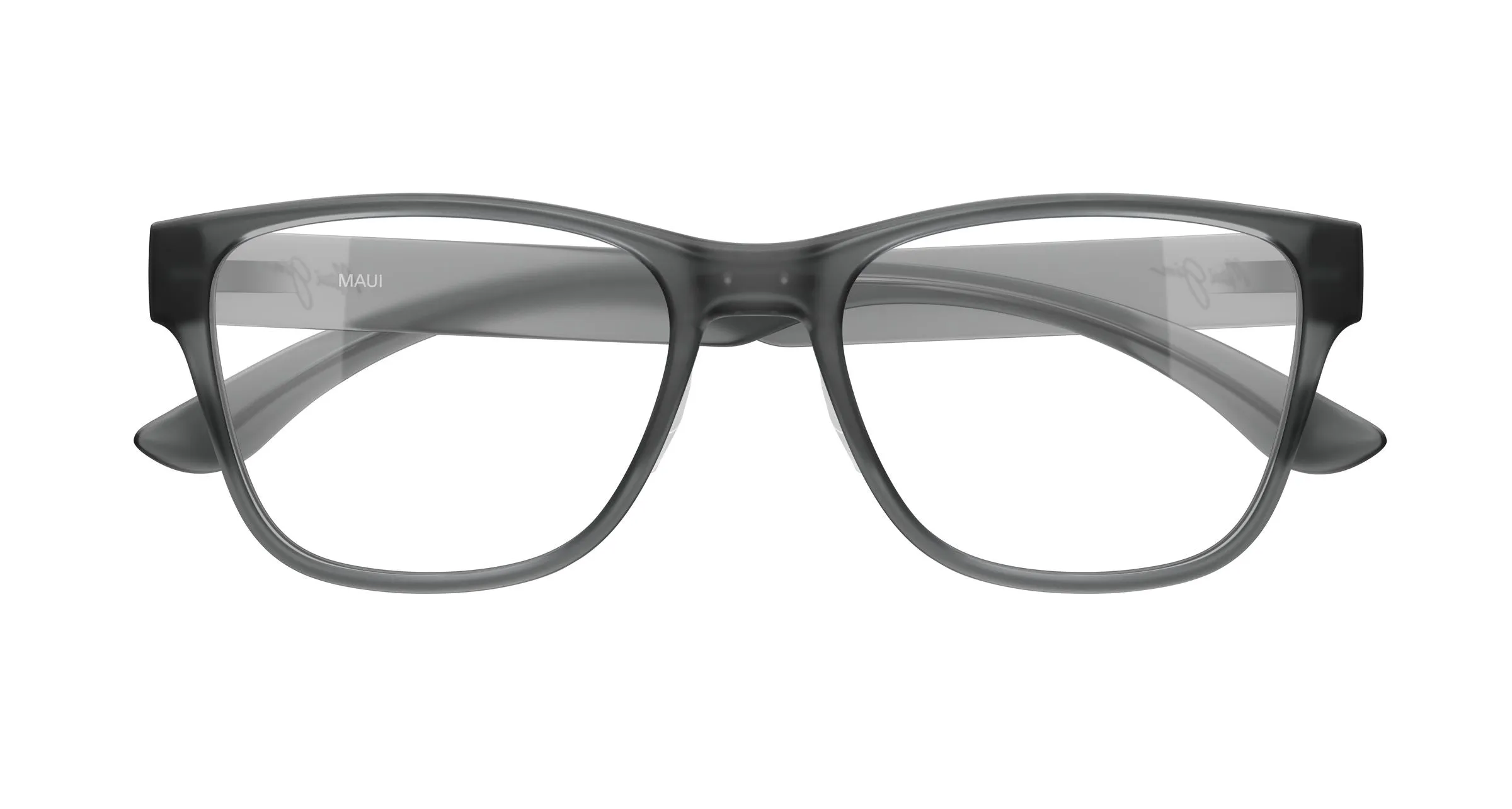 Maui Jim MJ2156O 002 Montature da vista Bio-iniettato Grigio Trasparente Squadrata - immagine 2