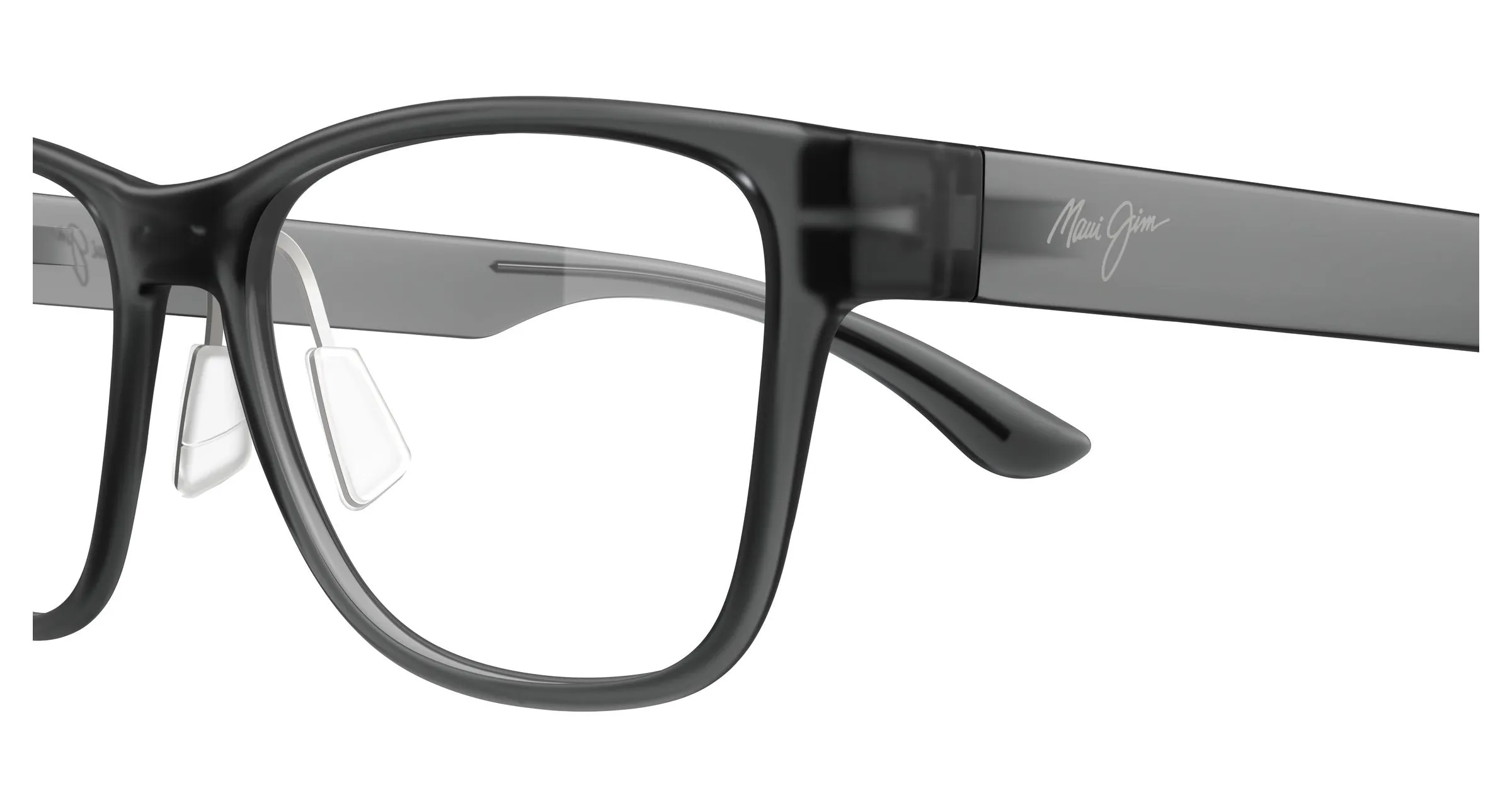 Maui Jim MJ2156O 002 Montature da vista Bio-iniettato Grigio Trasparente Squadrata - immagine 3