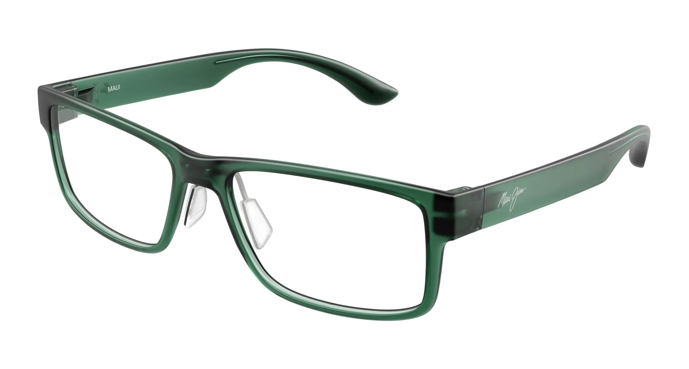 Maui Jim MJ2155O 004 Montature da vista Bio-iniettato Verde Trasparente Squadrata - immagine 1