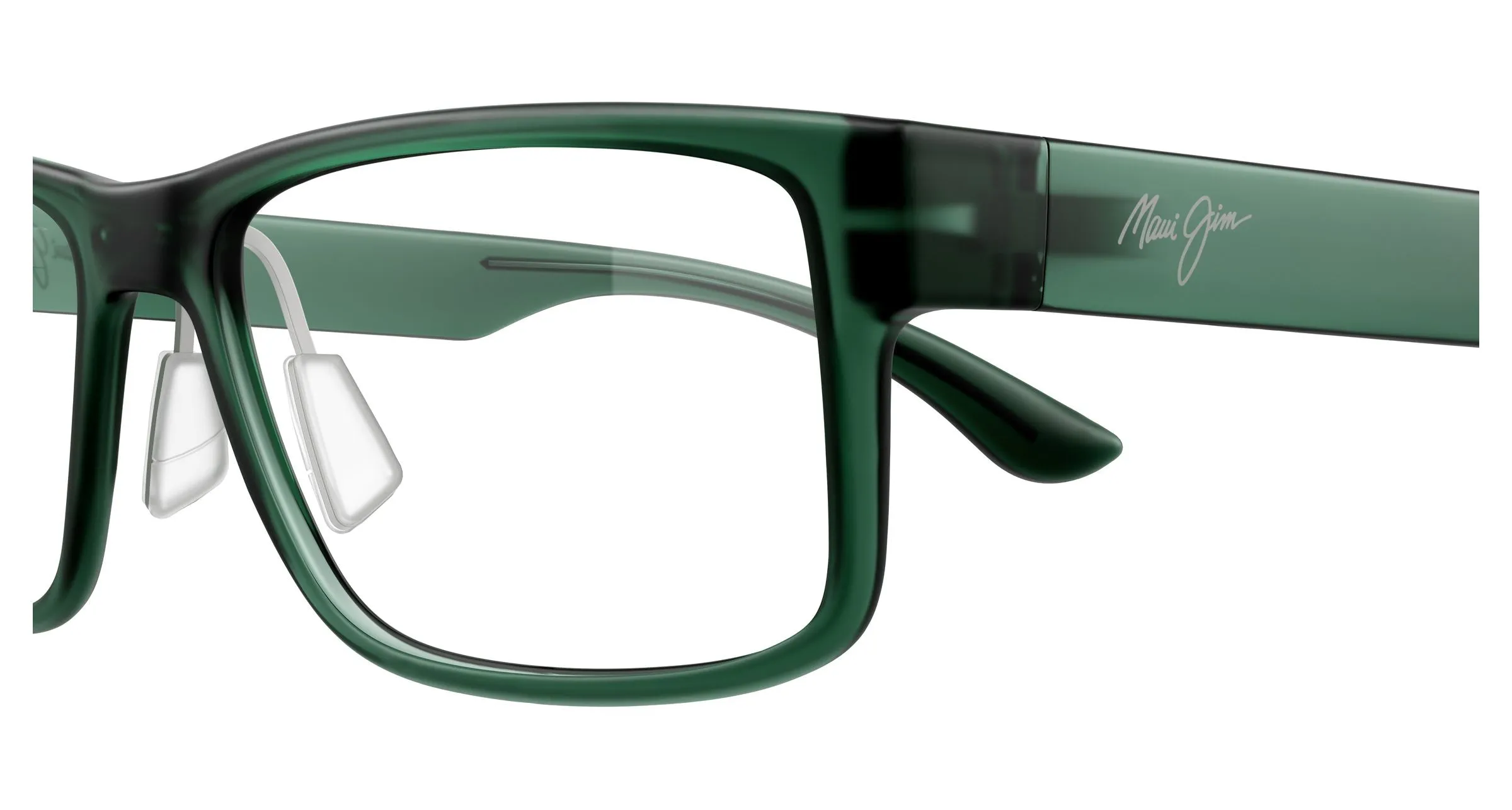 Maui Jim MJ2155O 004 Montature da vista Bio-iniettato Verde Trasparente Squadrata - immagine 3