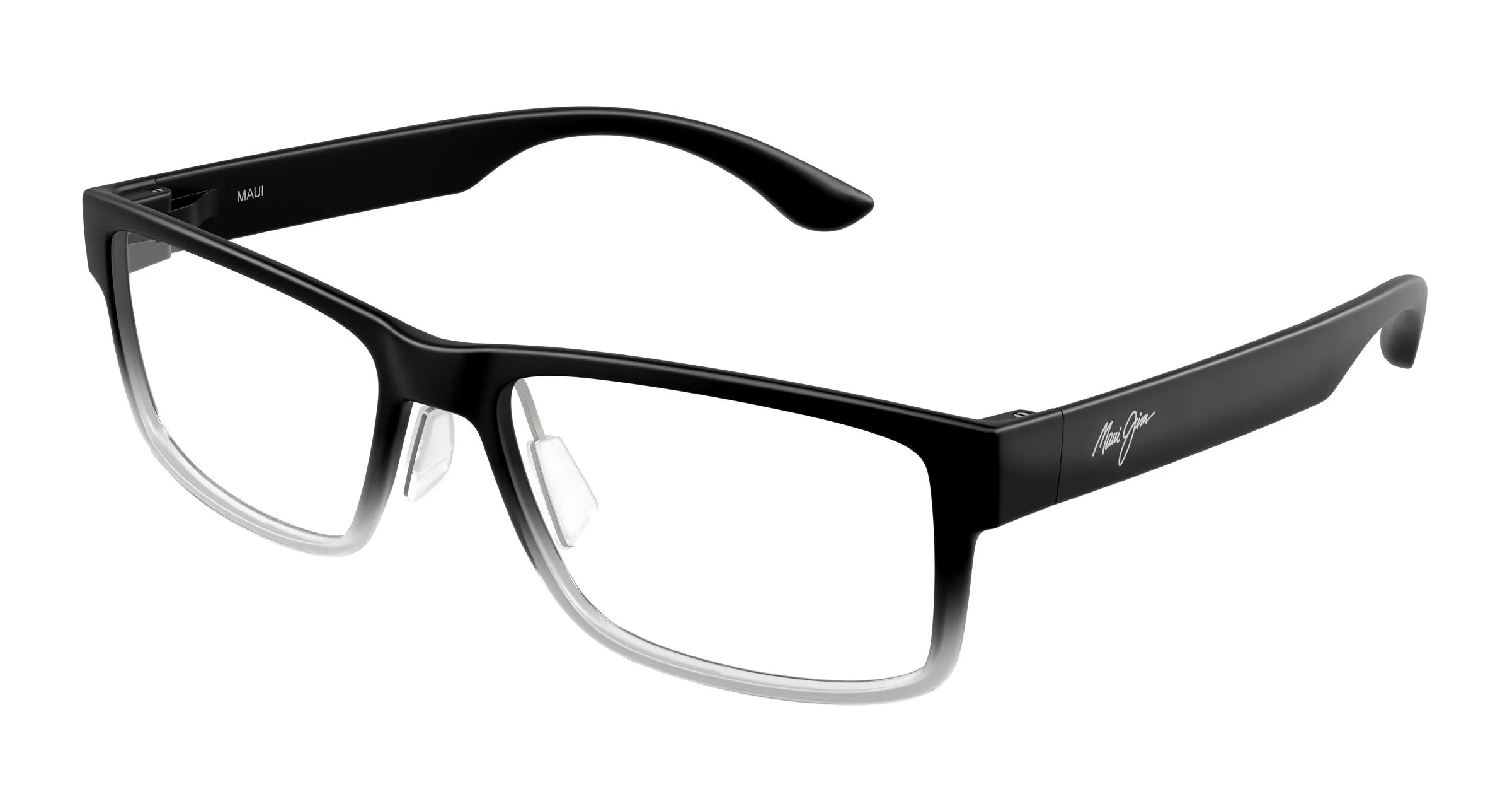 Maui Jim MJ2155O 002 Montature da vista Bio-iniettato Nero Trasparente Squadrata - immagine 1