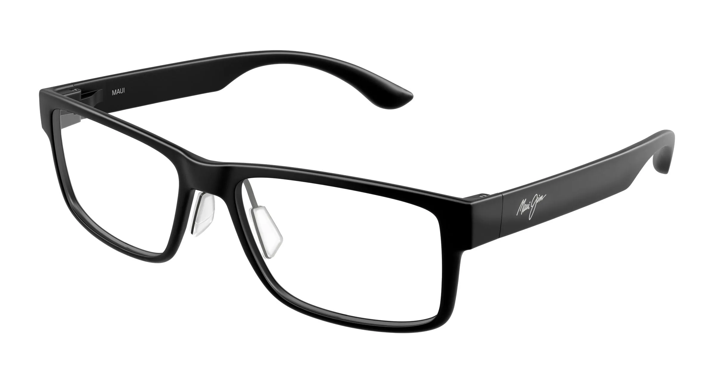 Maui Jim MJ2155O 001 Montature da vista Bio-iniettato Nero Trasparente Squadrata - immagine 1