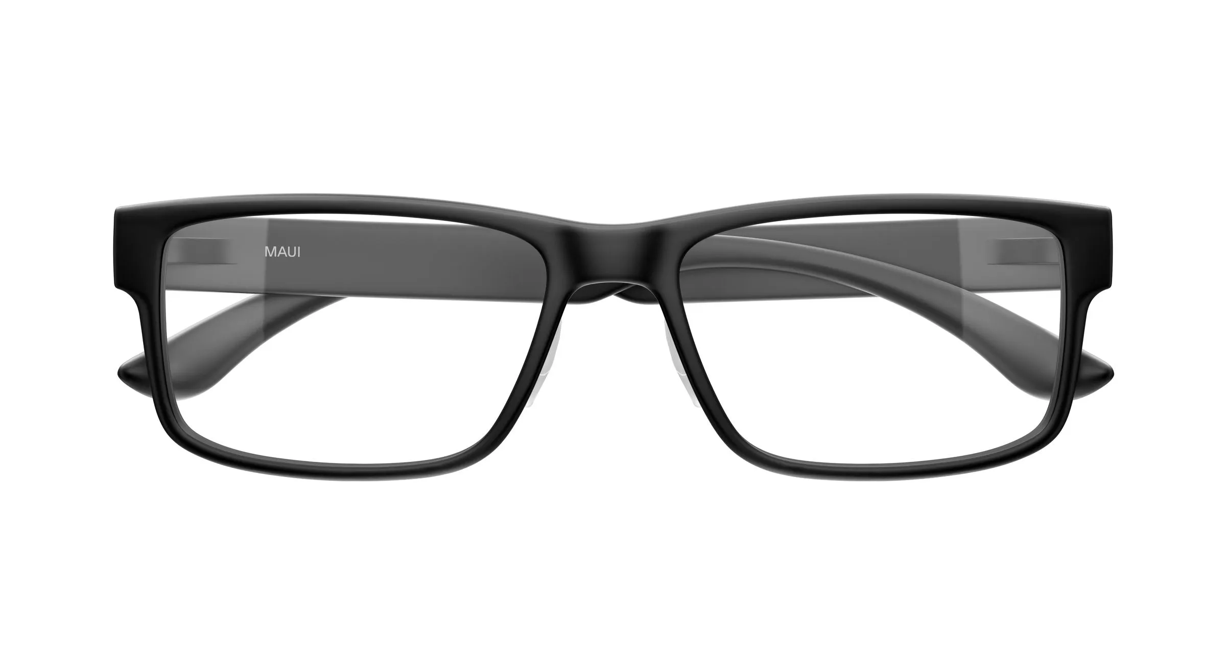 Maui Jim MJ2155O 001 Montature da vista Bio-iniettato Nero Trasparente Squadrata - immagine 2