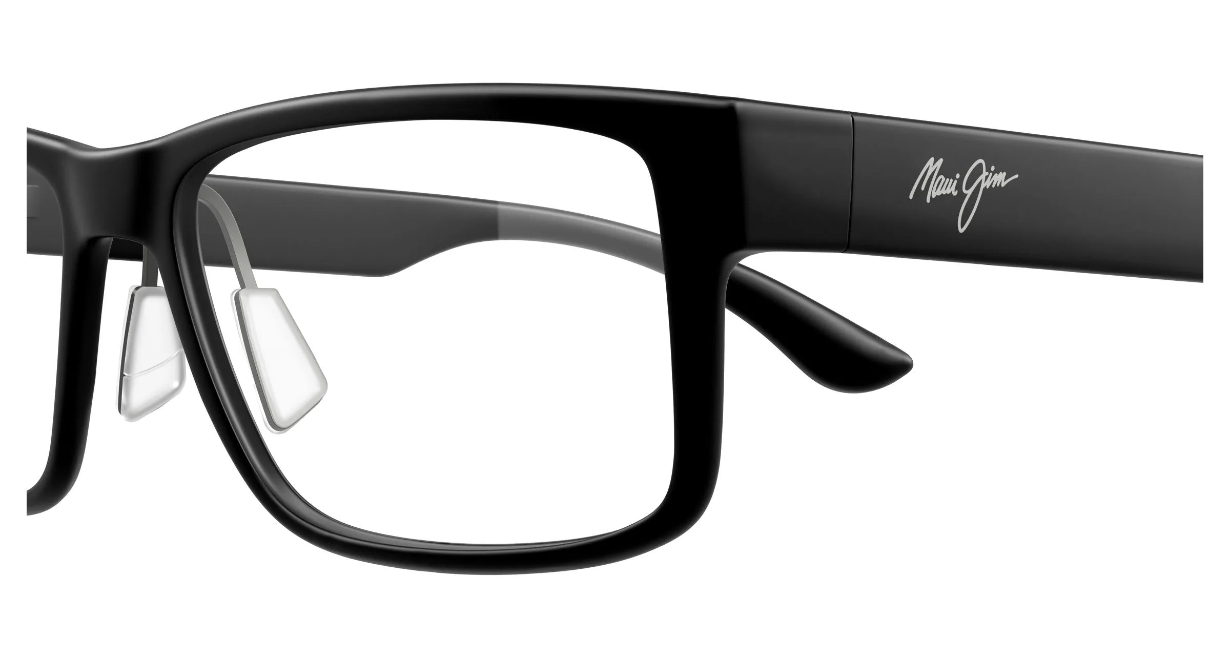 Maui Jim MJ2155O 001 Montature da vista Bio-iniettato Nero Trasparente Squadrata - immagine 3