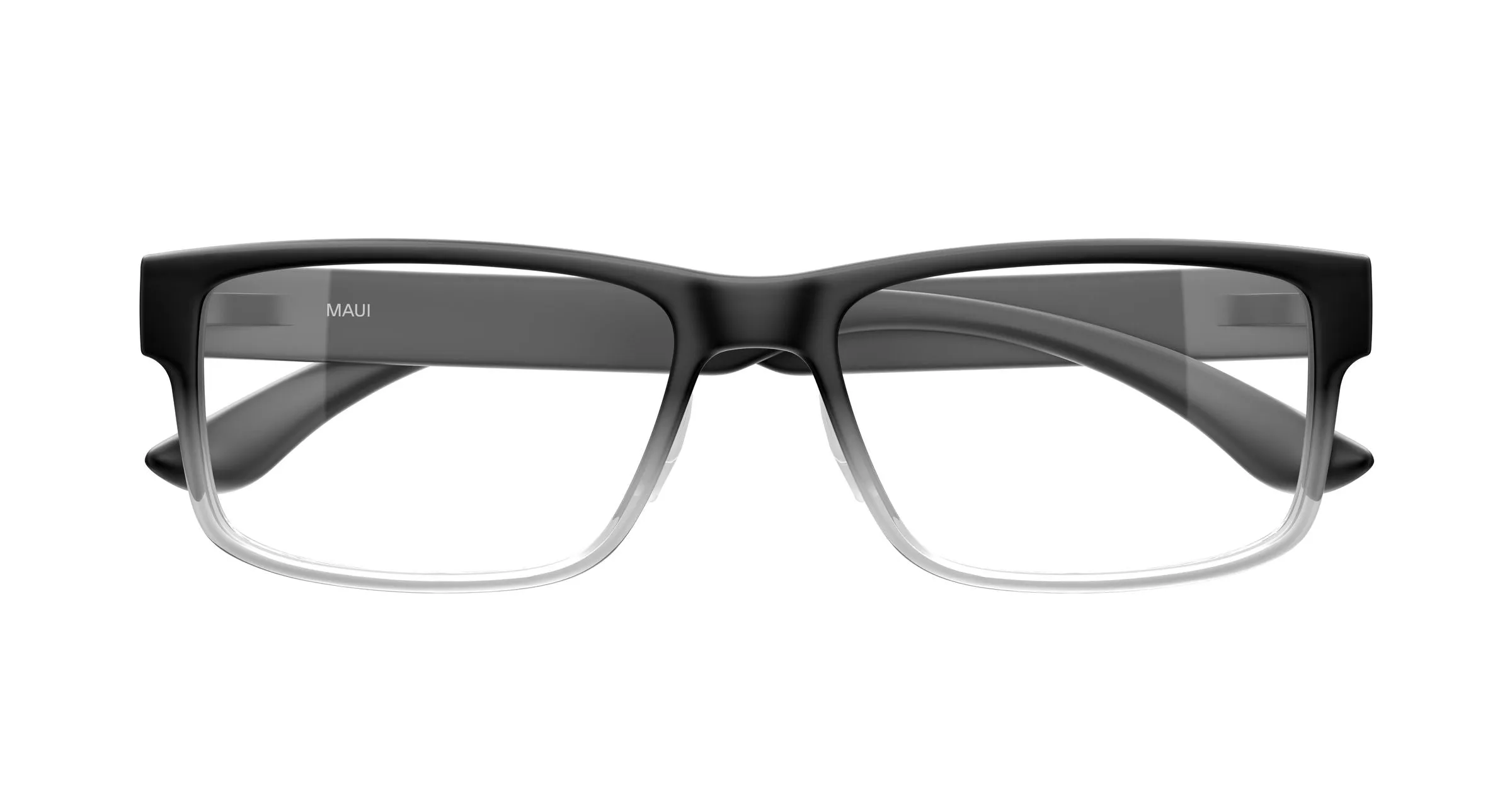 Maui Jim MJ2154O 002 Montature da vista Bio-iniettato Nero Trasparente Squadrata - immagine 2