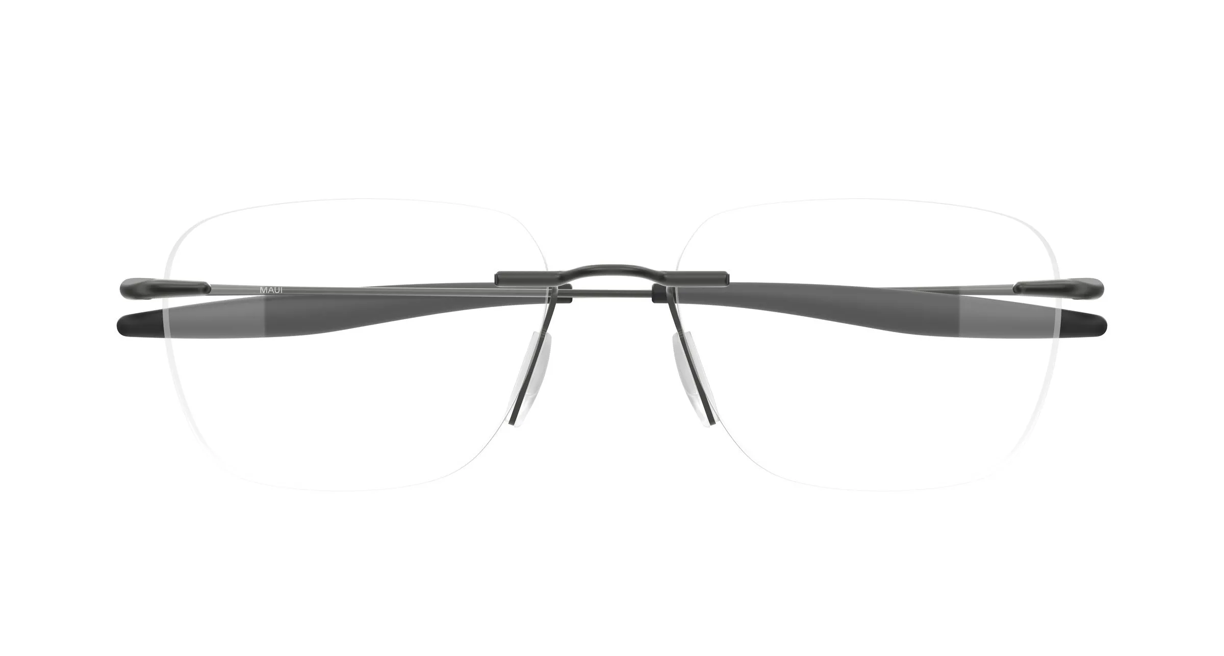 Maui Jim MJ2153O 004 Montature da vista Titanio Rutenio Trasparente Squadrata - immagine 2