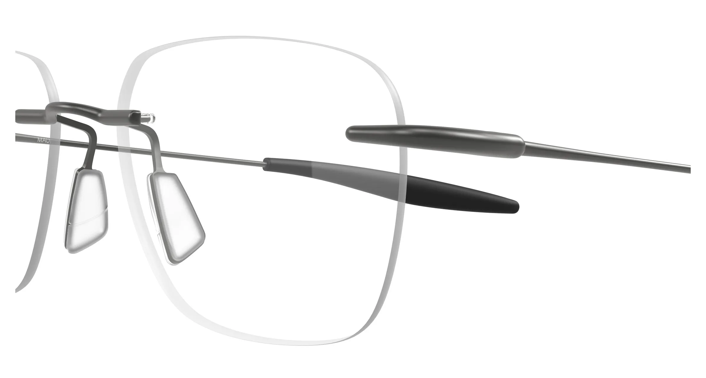 Maui Jim MJ2153O 004 Montature da vista Titanio Rutenio Trasparente Squadrata - immagine 3