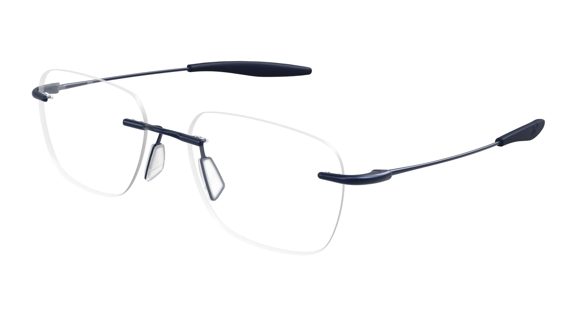 Maui Jim MJ2153O 003 Montature da vista Titanio Blu Trasparente Squadrata - immagine 1