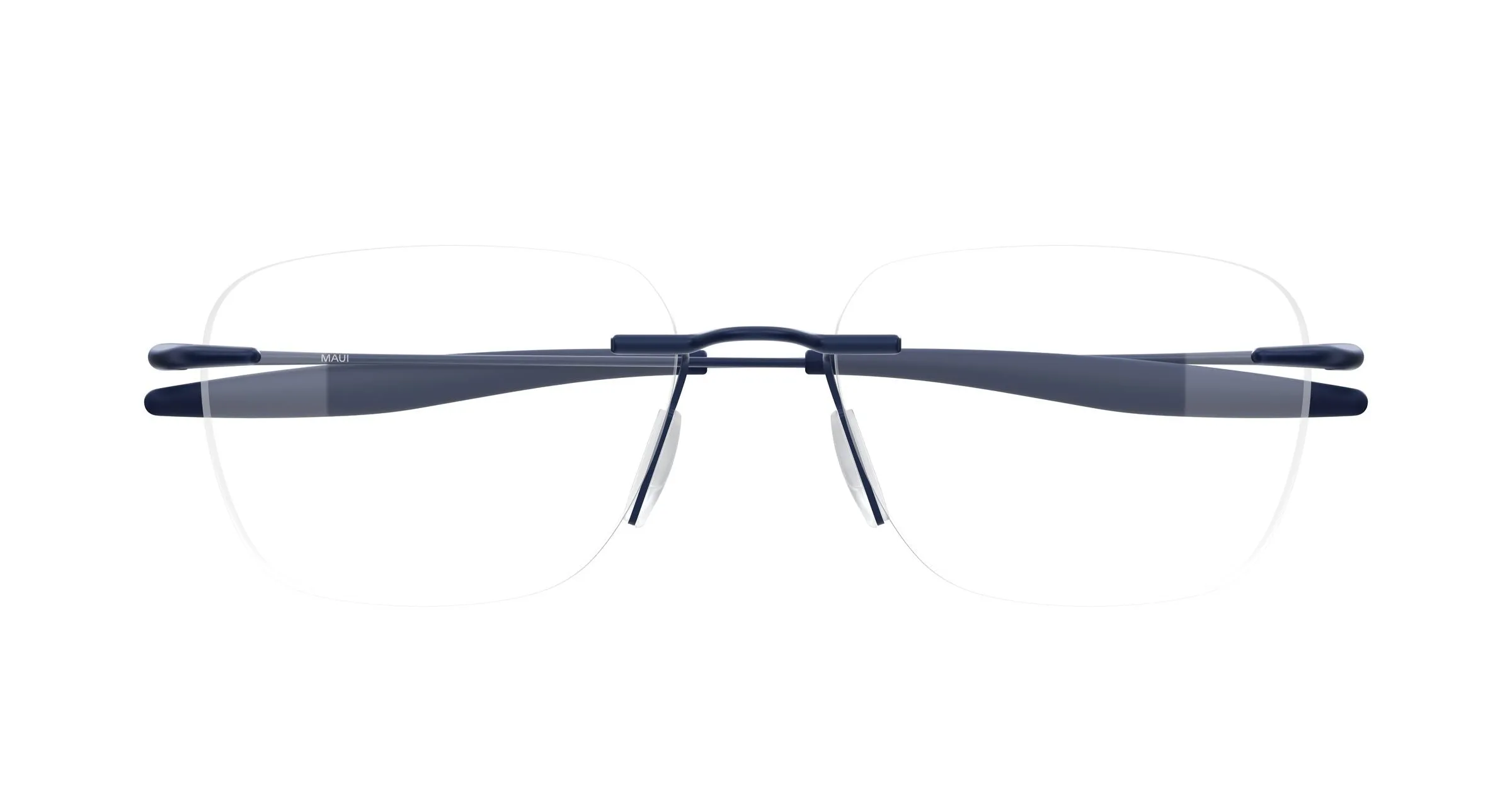 Maui Jim MJ2153O 003 Montature da vista Titanio Blu Trasparente Squadrata - immagine 2