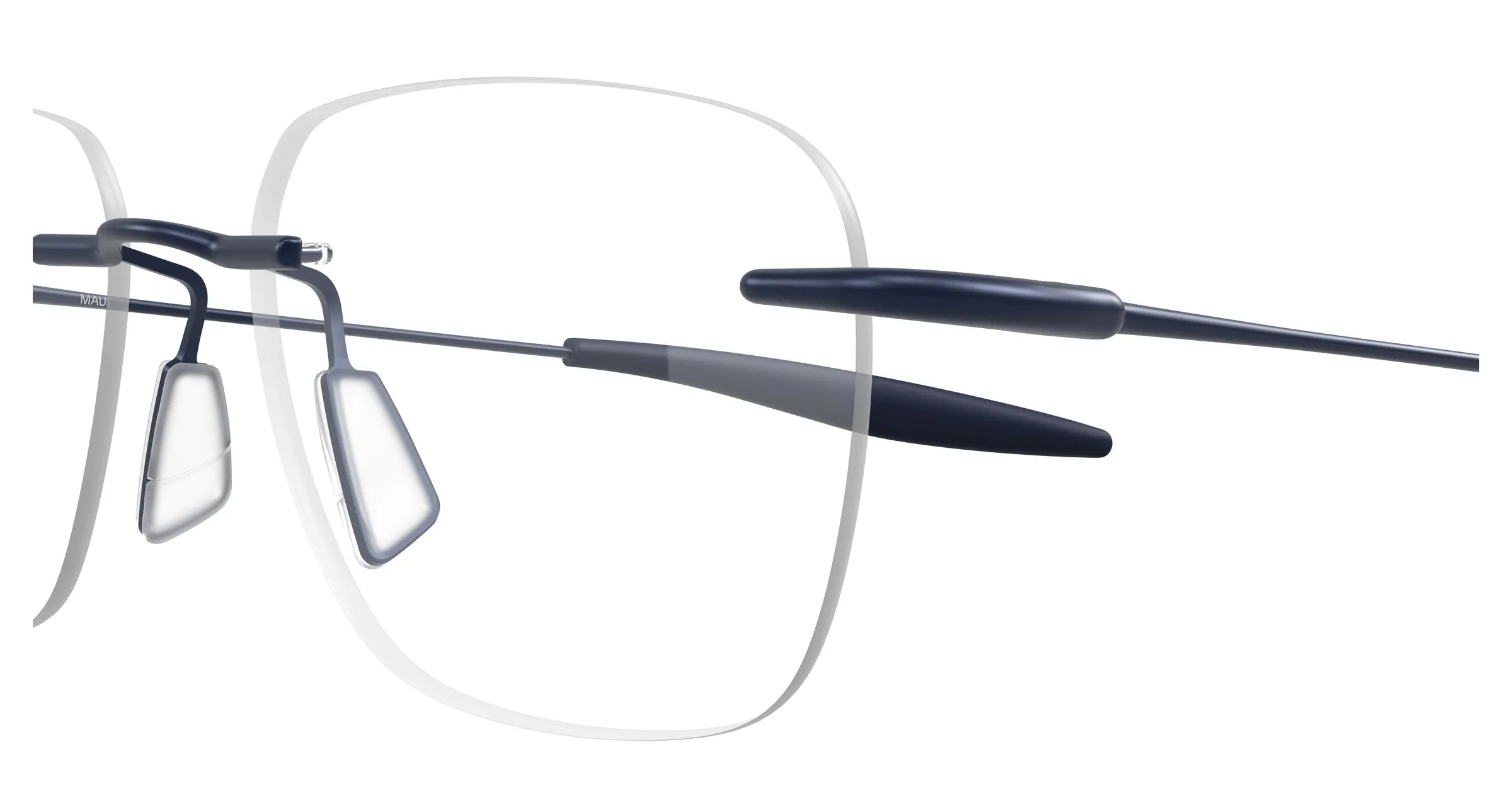 Maui Jim MJ2153O 003 Montature da vista Titanio Blu Trasparente Squadrata - immagine 3