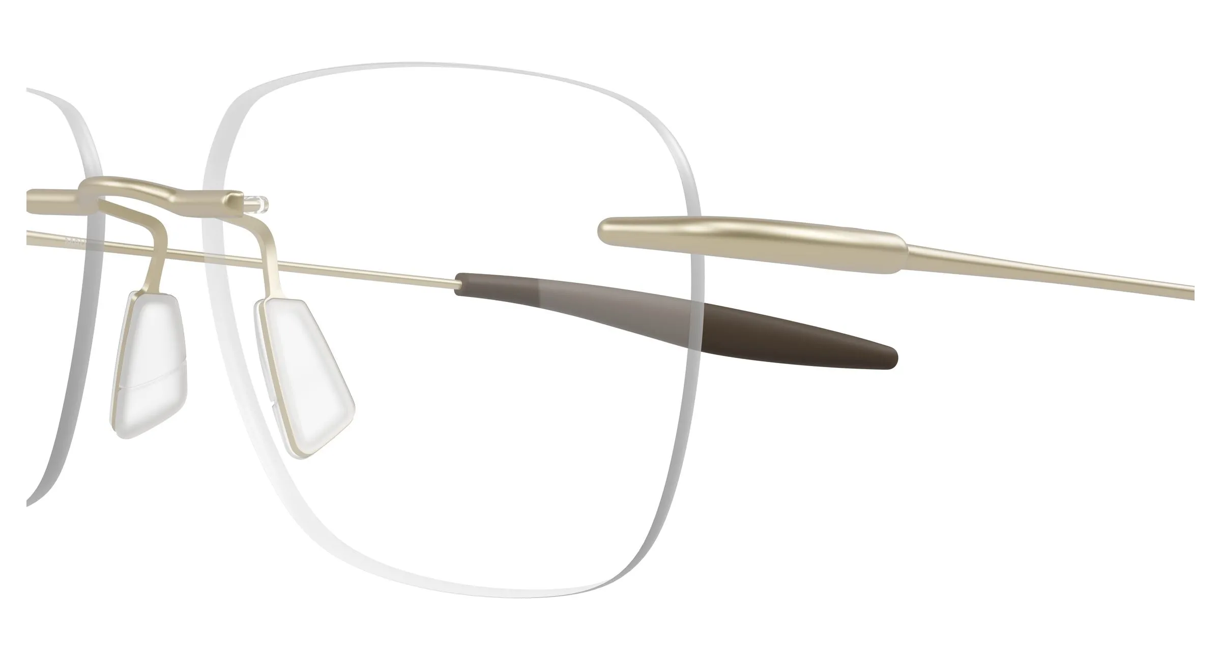 Maui Jim MJ2153O 002 Montature da vista Titanio Oro Trasparente Squadrata - immagine 3