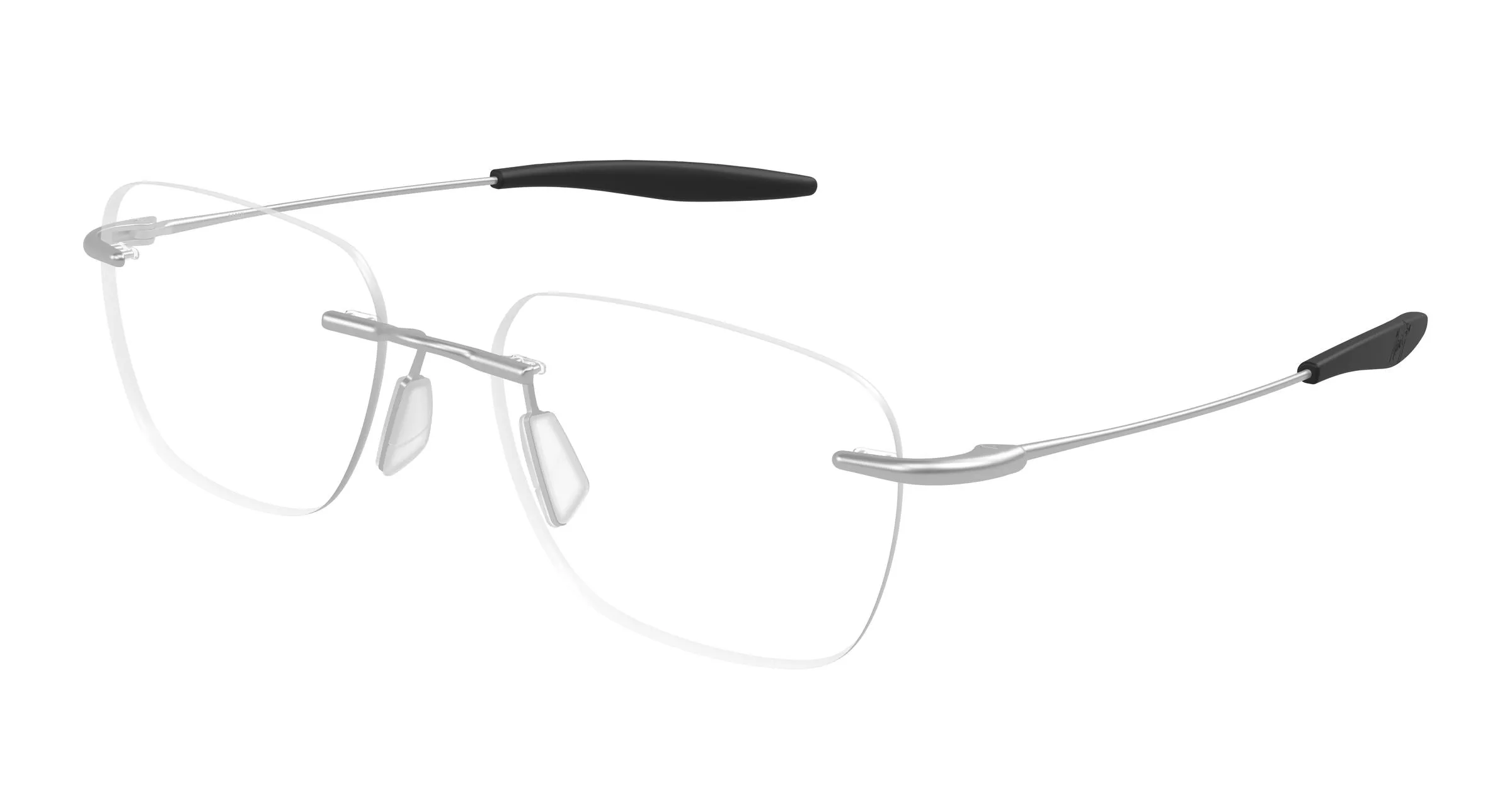 Maui Jim MJ2153O 001 Montature da vista Titanio Argento Trasparente Squadrata - immagine 1