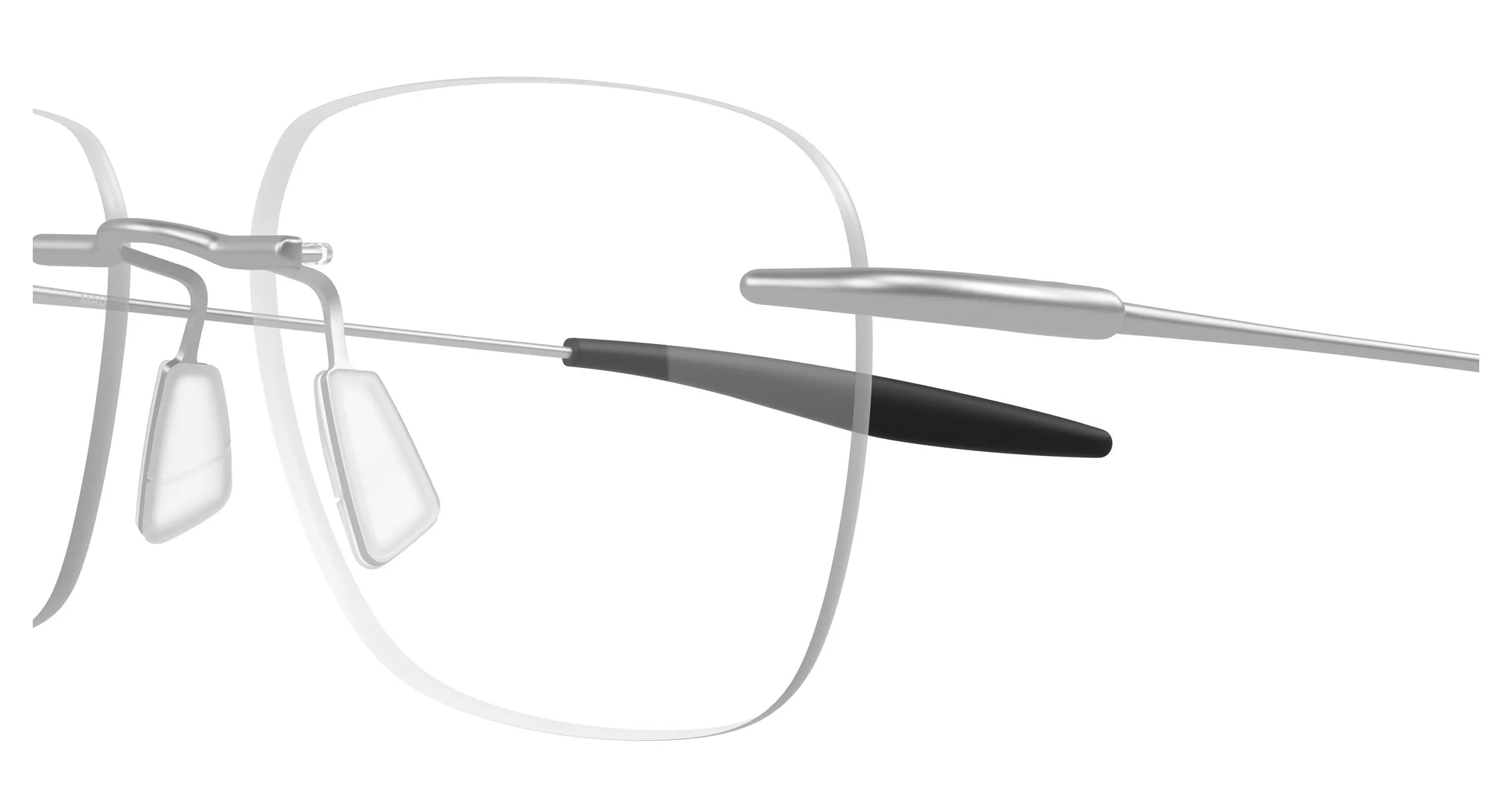 Maui Jim MJ2153O 001 Montature da vista Titanio Argento Trasparente Squadrata - immagine 3