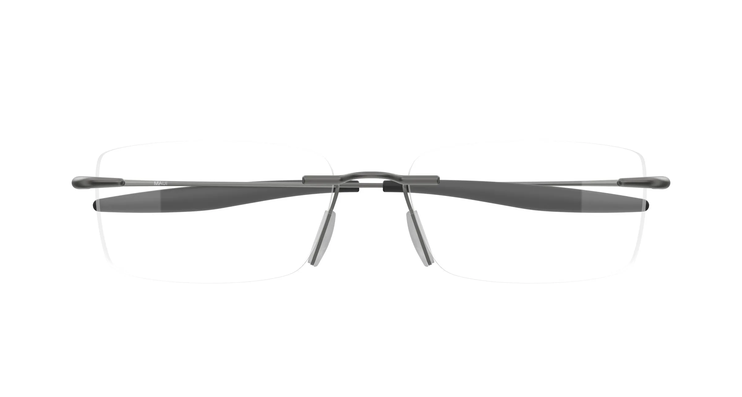 Maui Jim MJ2152O 004 Montature da vista Titanio Rutenio Trasparente Squadrata - immagine 2