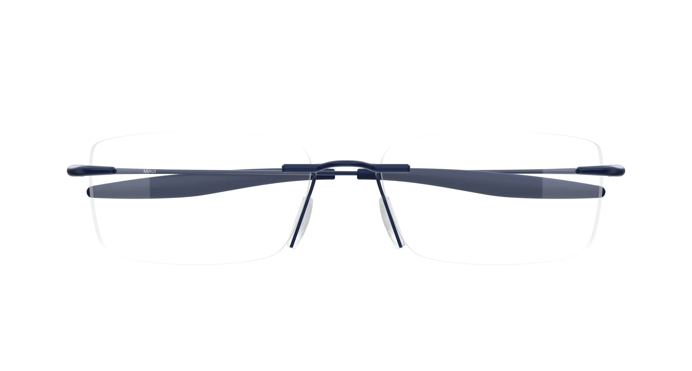 Maui Jim MJ2152O 003 Montature da vista Titanio Blu Trasparente Squadrata - immagine 2