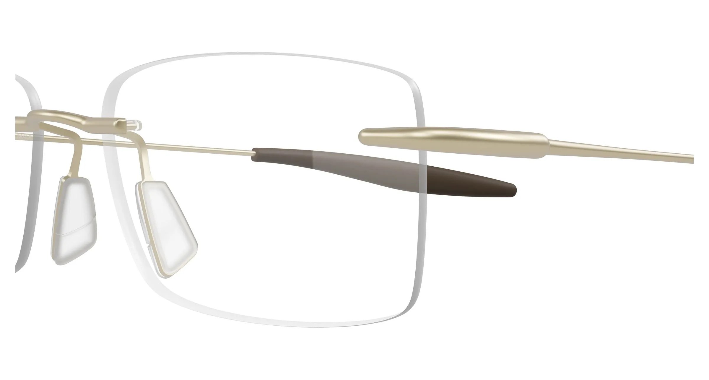 Maui Jim MJ2152O 002 Montature da vista Titanio Oro Trasparente Squadrata - immagine 3