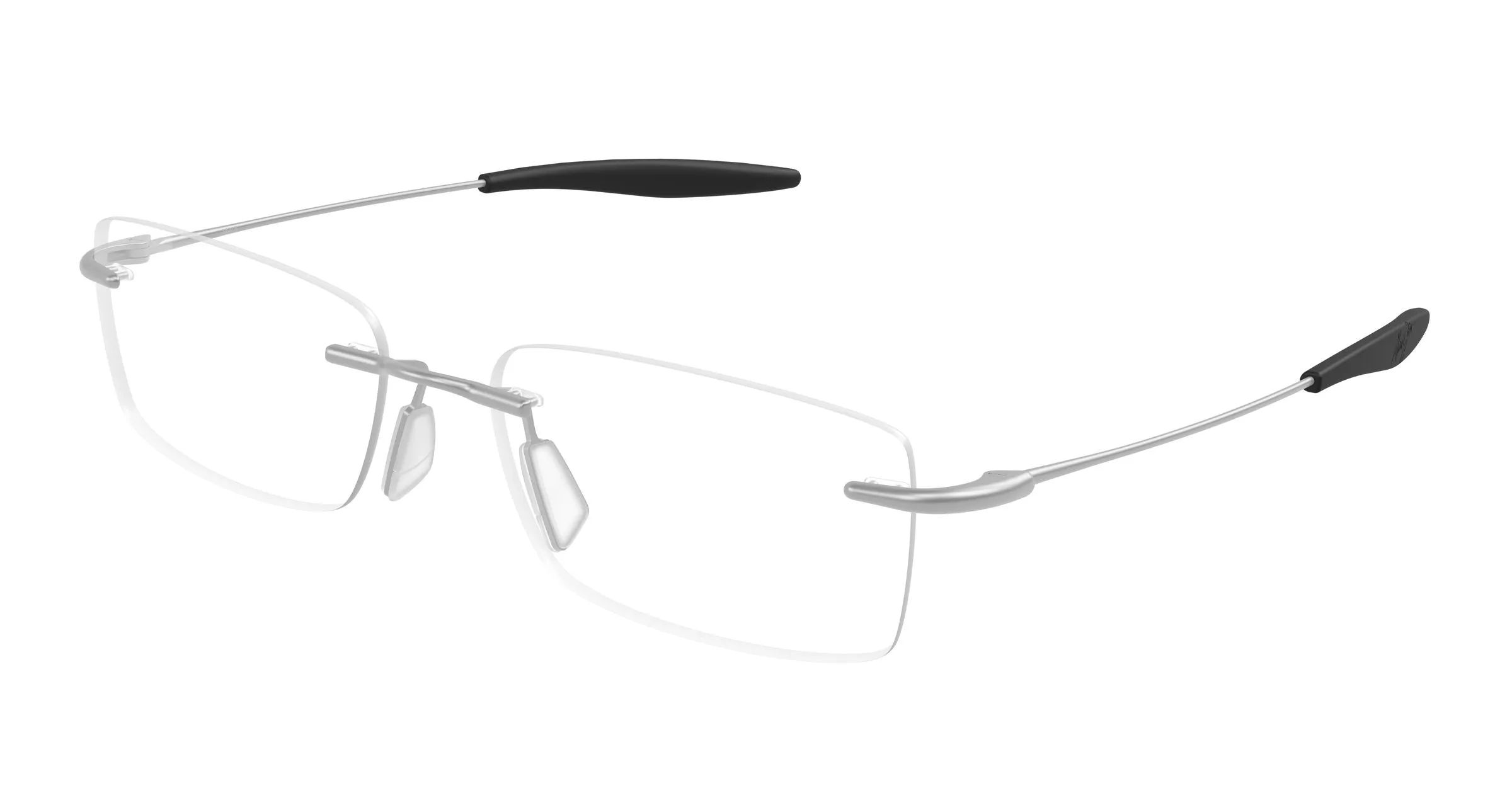 Maui Jim MJ2152O 001 Montature da vista Titanio Argento Trasparente Squadrata - immagine 1