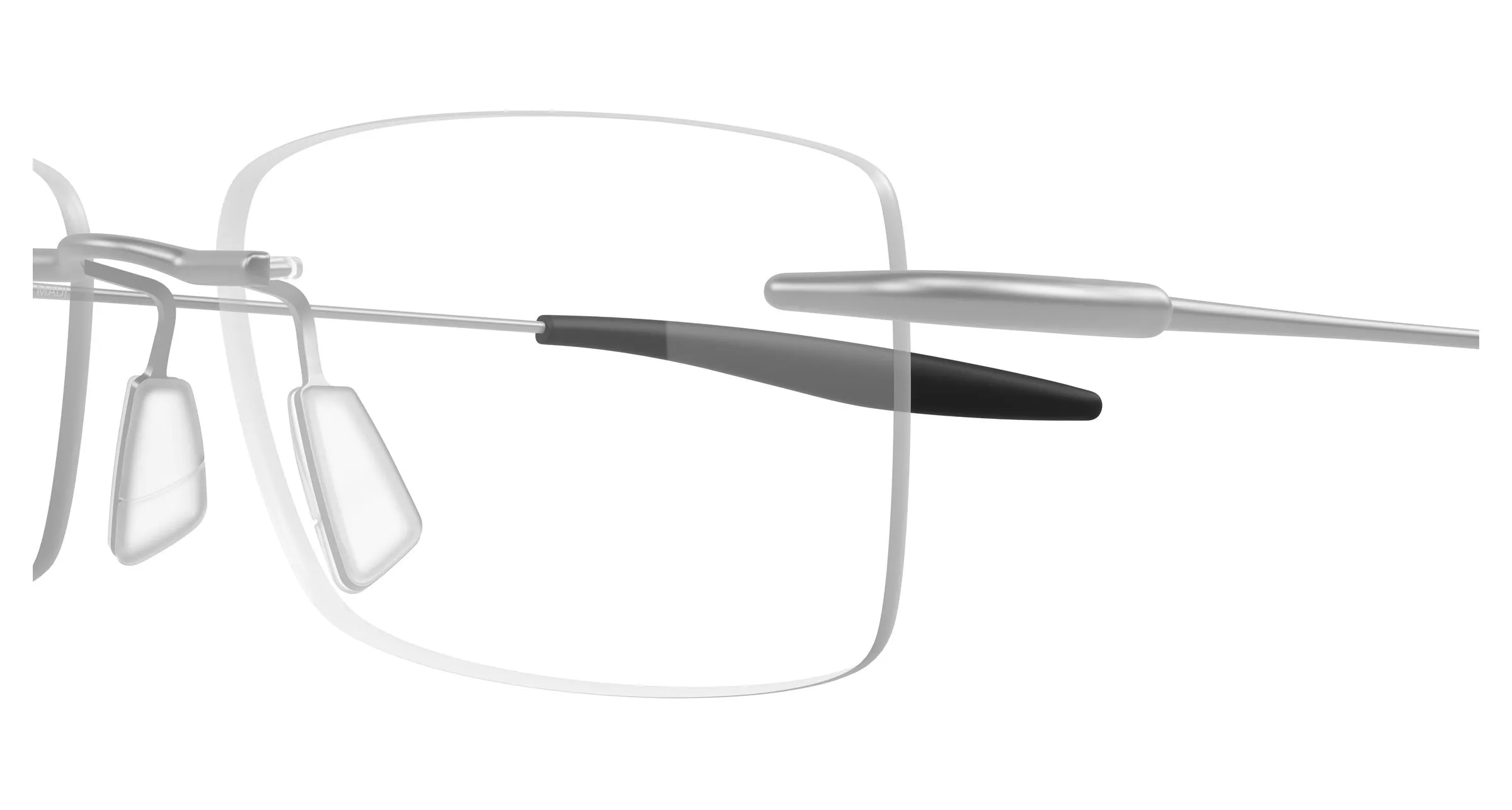 Maui Jim MJ2152O 001 Montature da vista Titanio Argento Trasparente Squadrata - immagine 3