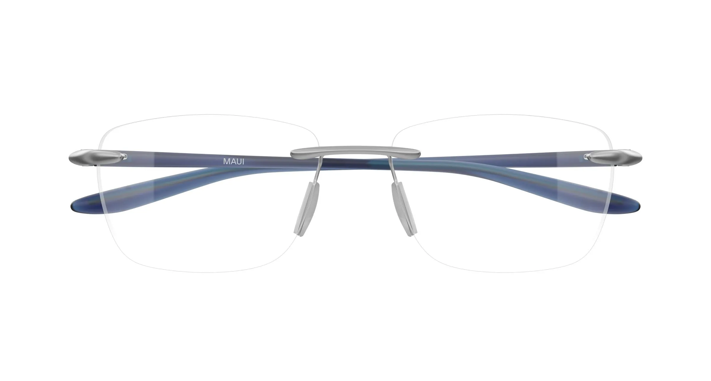 Maui Jim MJ2151O 003 Montature da vista Metallo Argento Trasparente Squadrata - immagine 2