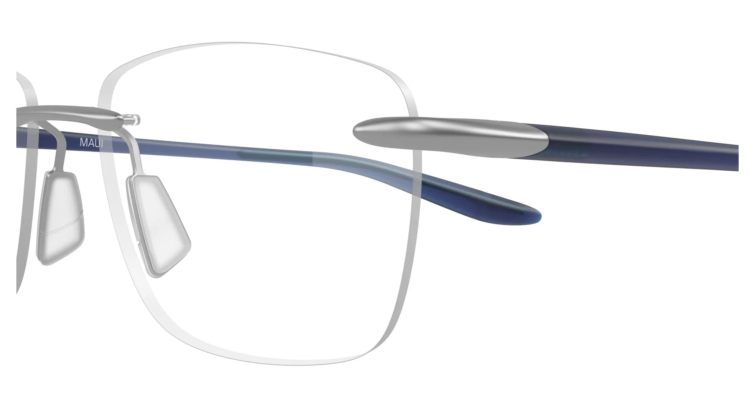Maui Jim MJ2151O 003 Montature da vista Metallo Argento Trasparente Squadrata - immagine 3