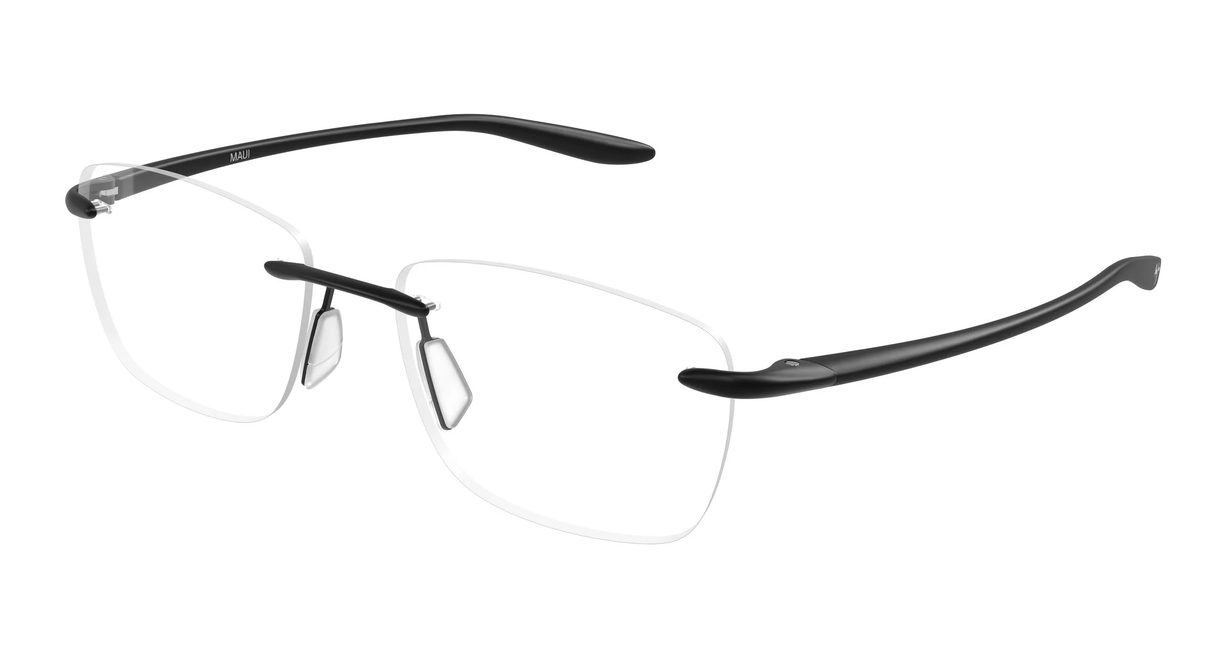 Maui Jim MJ2151O 002 Montature da vista Metallo Nero Trasparente Squadrata - immagine 1