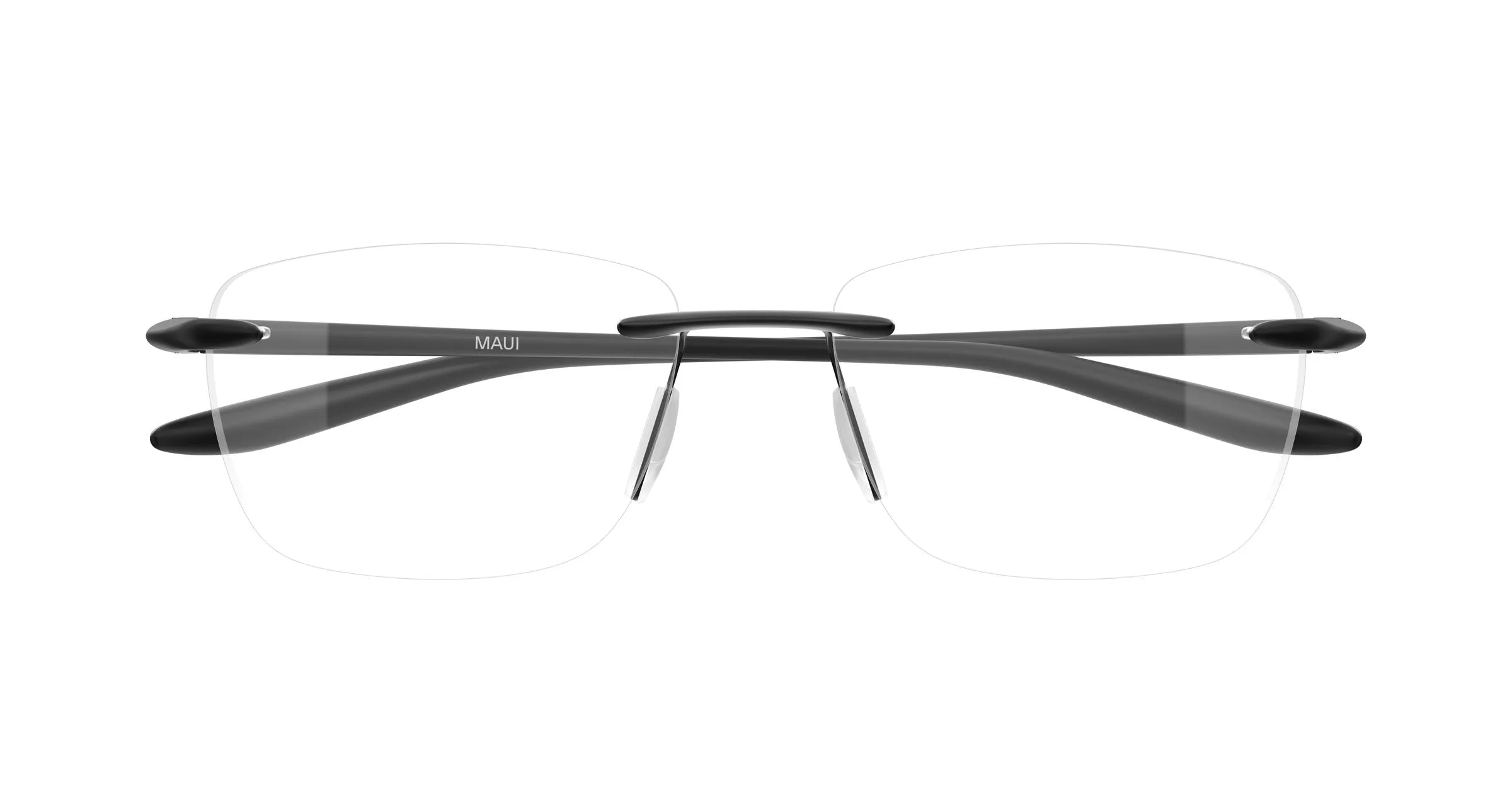 Maui Jim MJ2151O 002 Montature da vista Metallo Nero Trasparente Squadrata - immagine 2