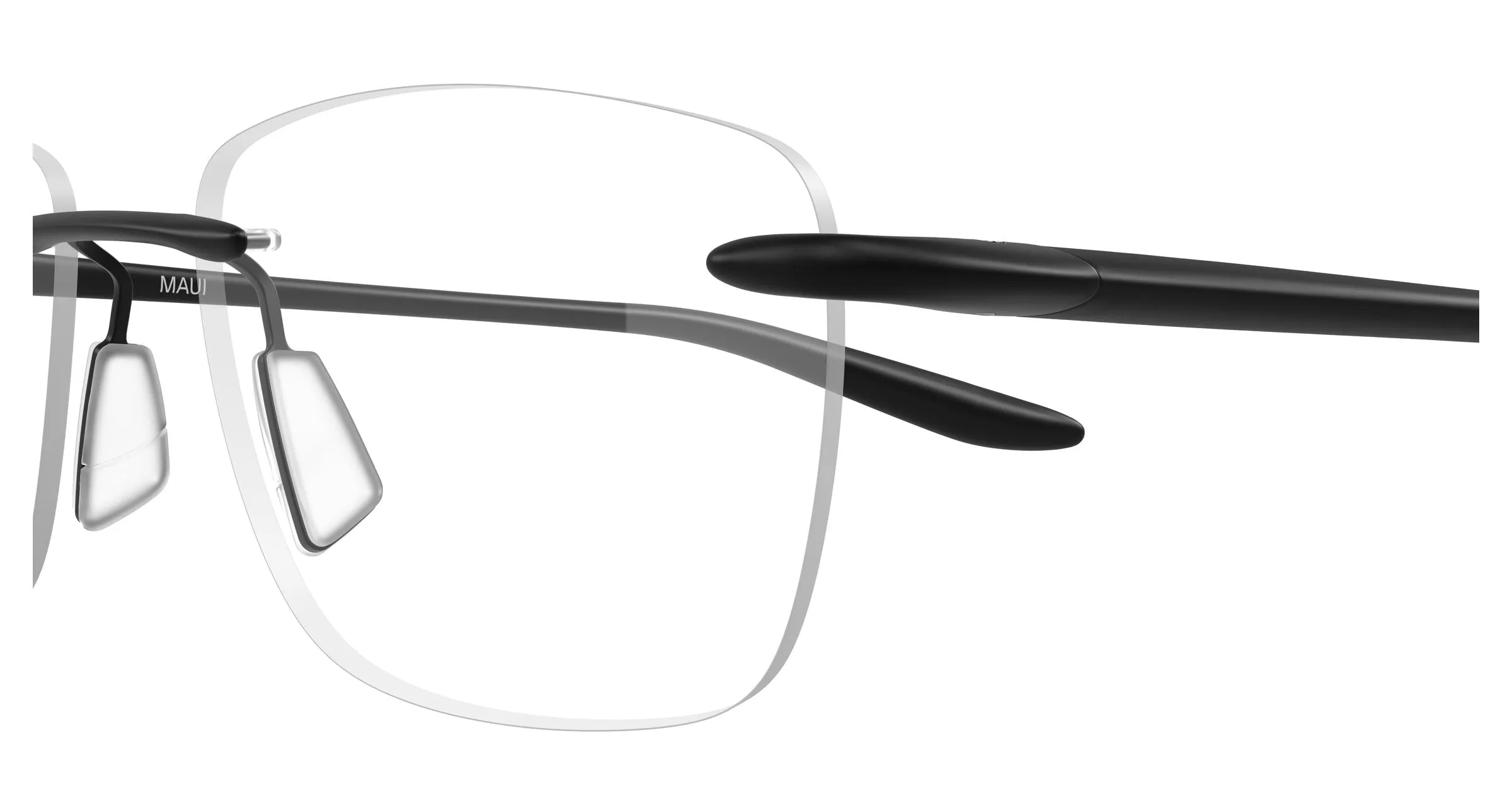 Maui Jim MJ2151O 002 Montature da vista Metallo Nero Trasparente Squadrata - immagine 3