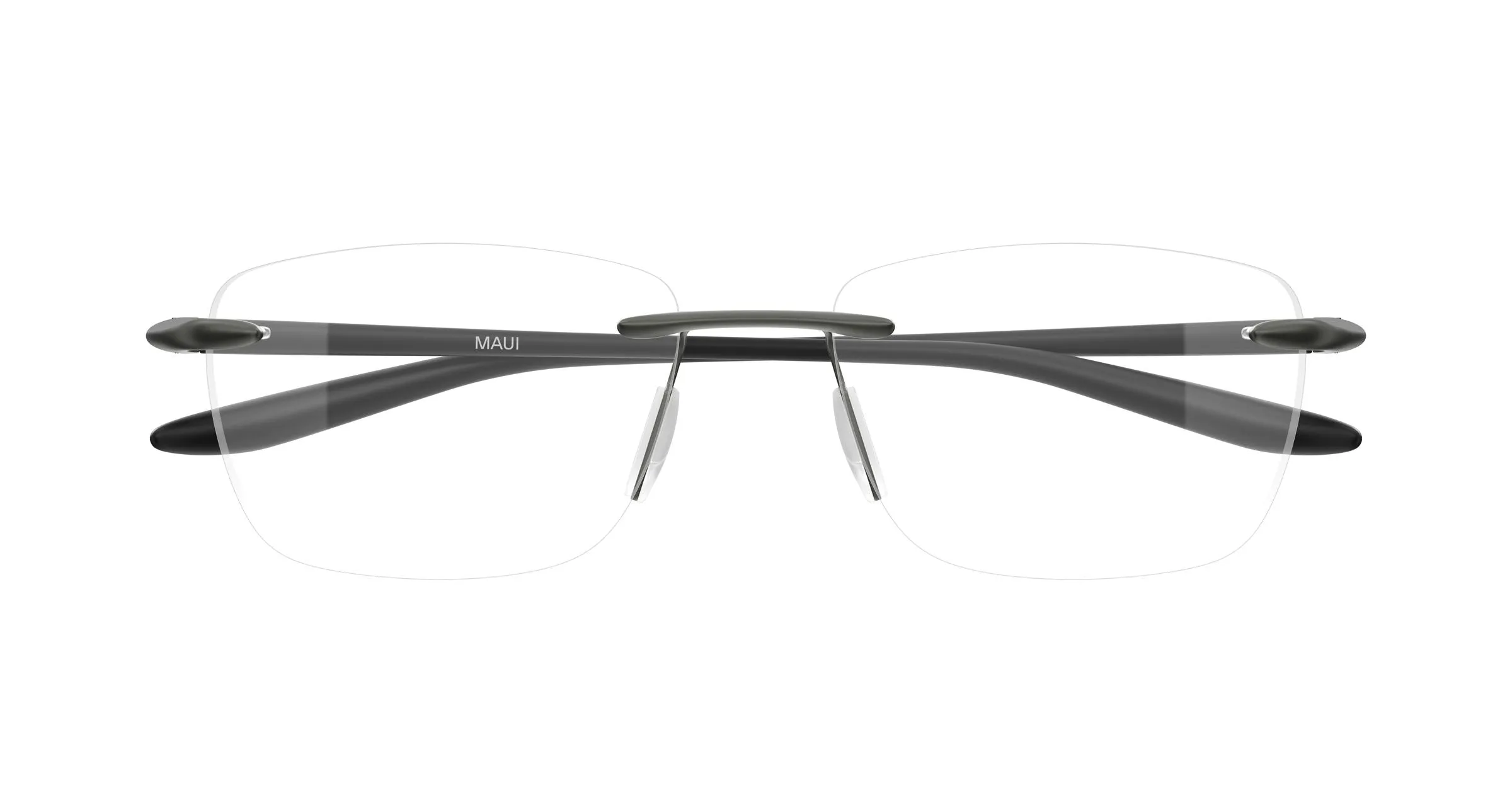 Maui Jim MJ2151O 001 Montature da vista Metallo Rutenio Trasparente Squadrata - immagine 2