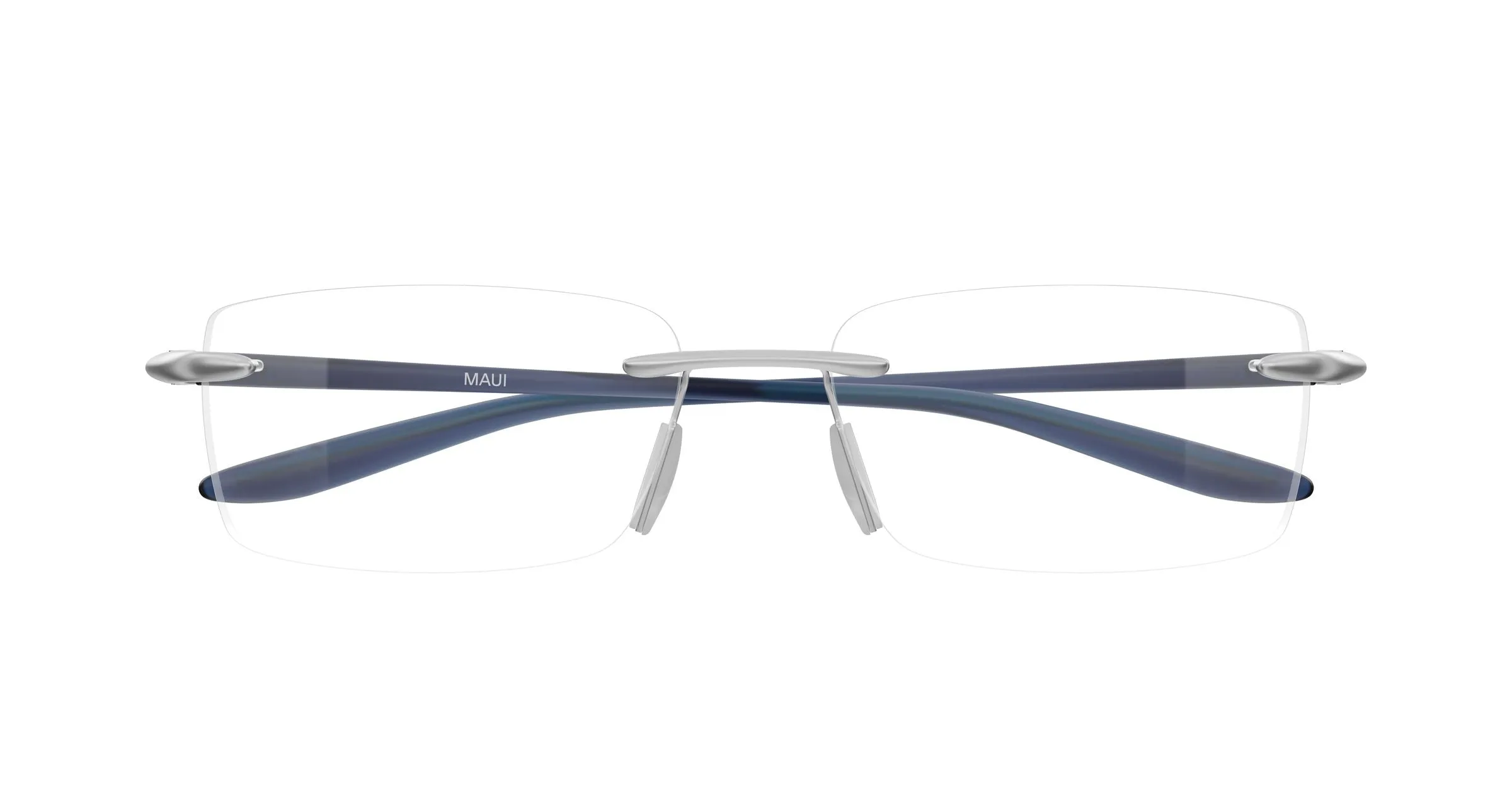 Maui Jim MJ2150O 003 Montature da vista Metallo Argento Trasparente Squadrata - immagine 2