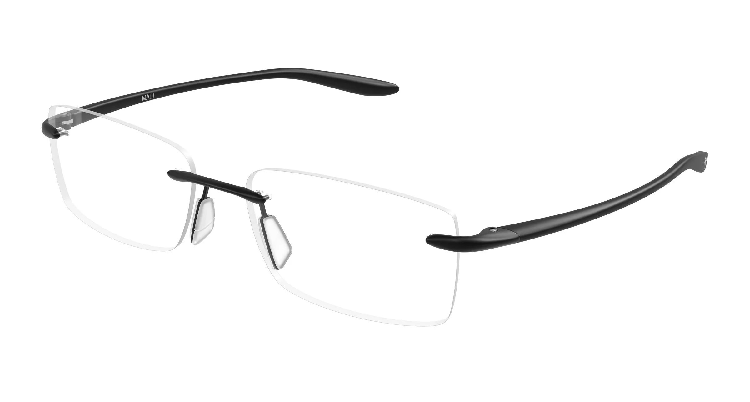 Maui Jim MJ2150O 002 Montature da vista Metallo Nero Trasparente Squadrata - immagine 1