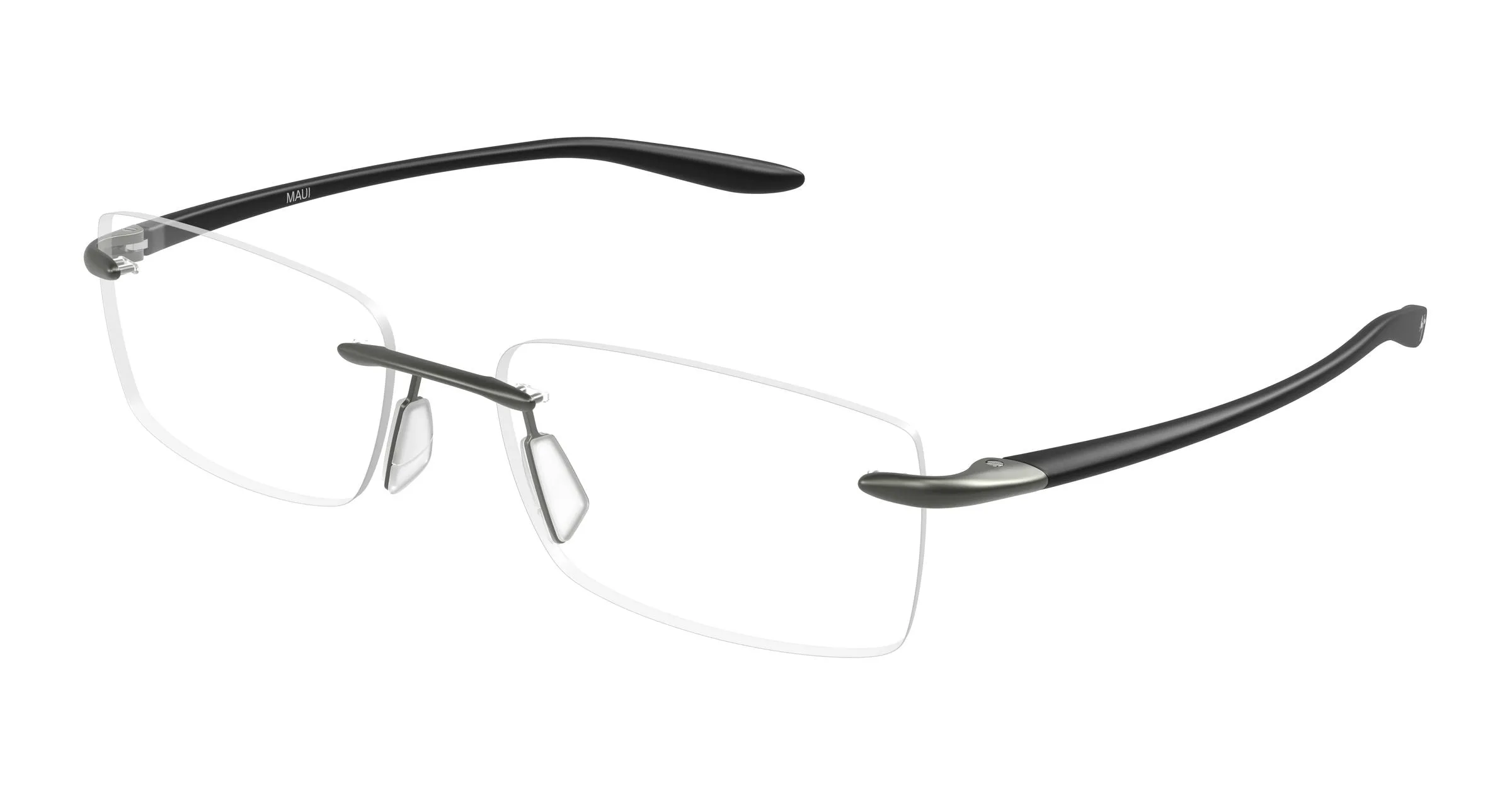 Maui Jim MJ2150O 001 Montature da vista Metallo Rutenio Trasparente Squadrata - immagine 1