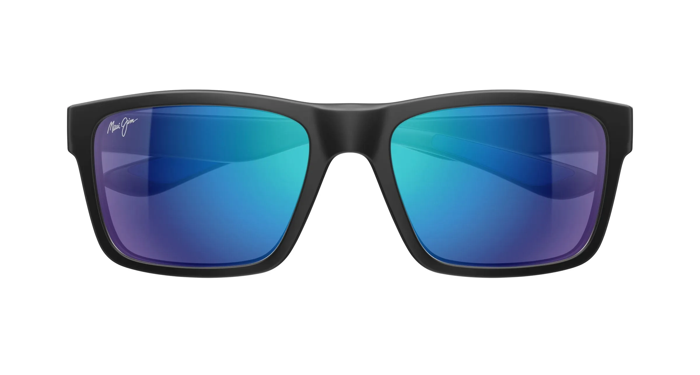 Maui Jim MJ0897S 007 Occhiali da sole Iniettato Nero Blu Squadrata - immagine 2