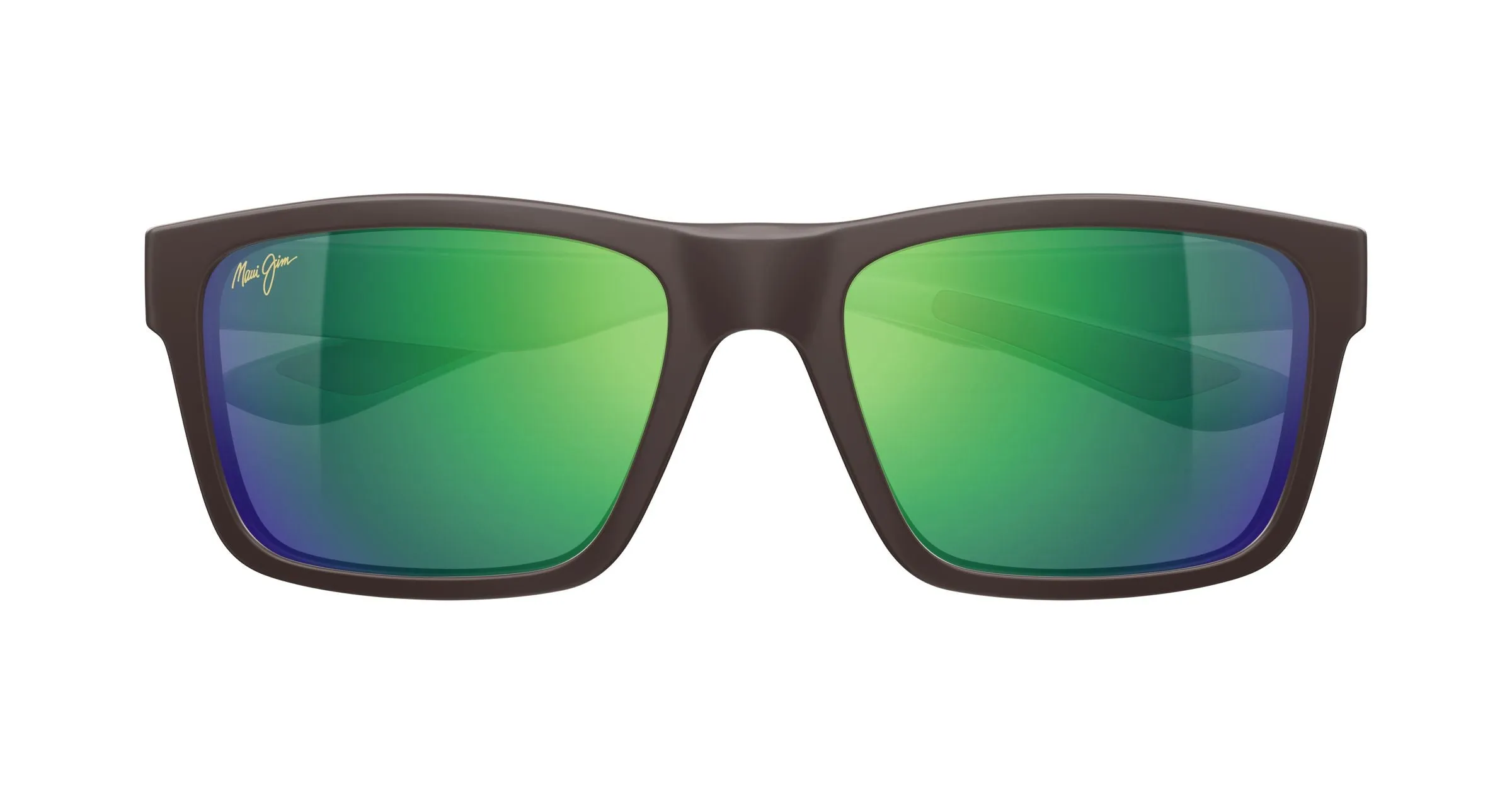 Maui Jim MJ0897S 003 Occhiali da sole Iniettato Marrone Verde Squadrata - immagine 2