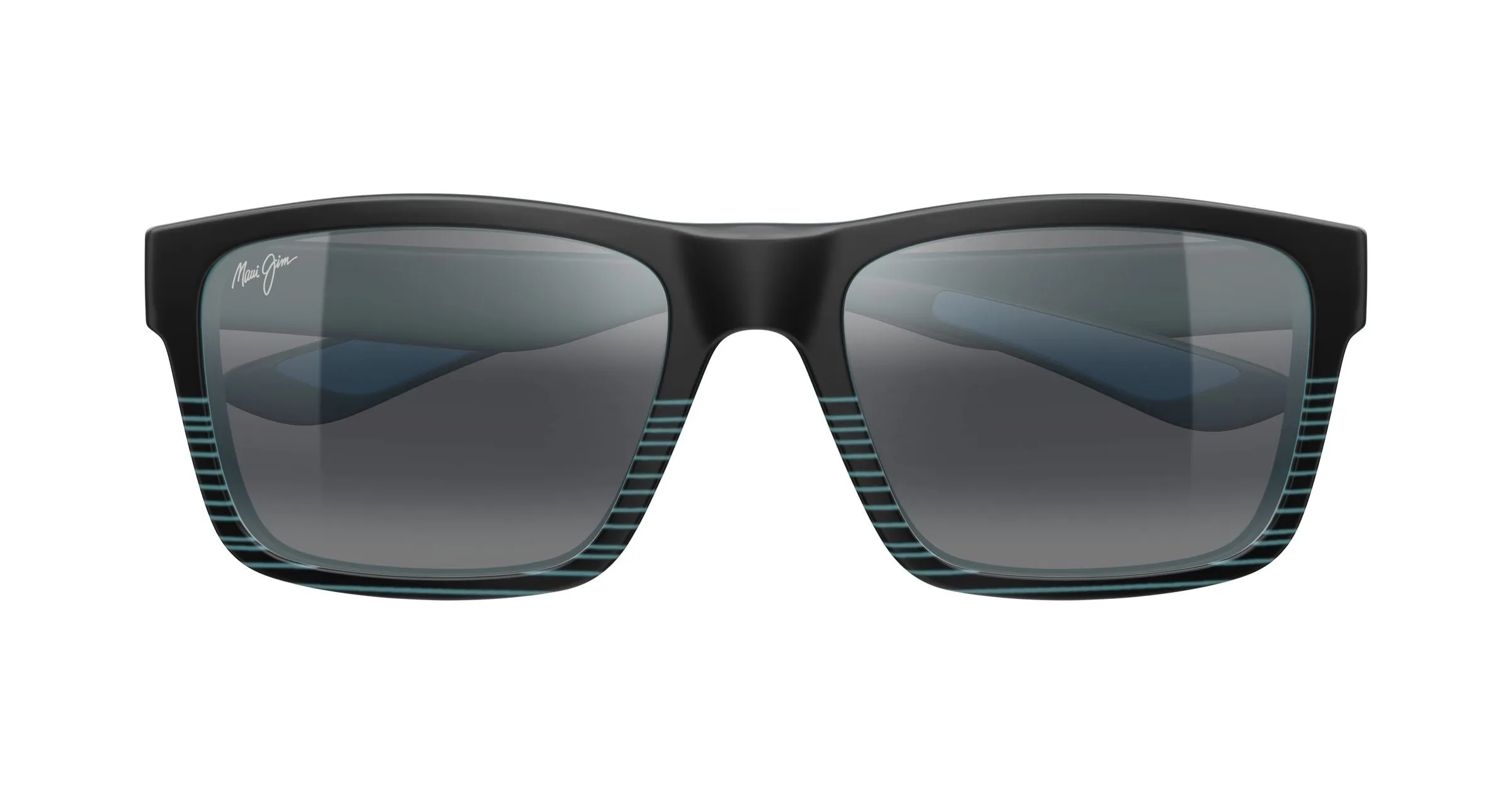 Maui Jim MJ0897S 001 Occhiali da sole Iniettato Nero Grigio Squadrata - immagine 2