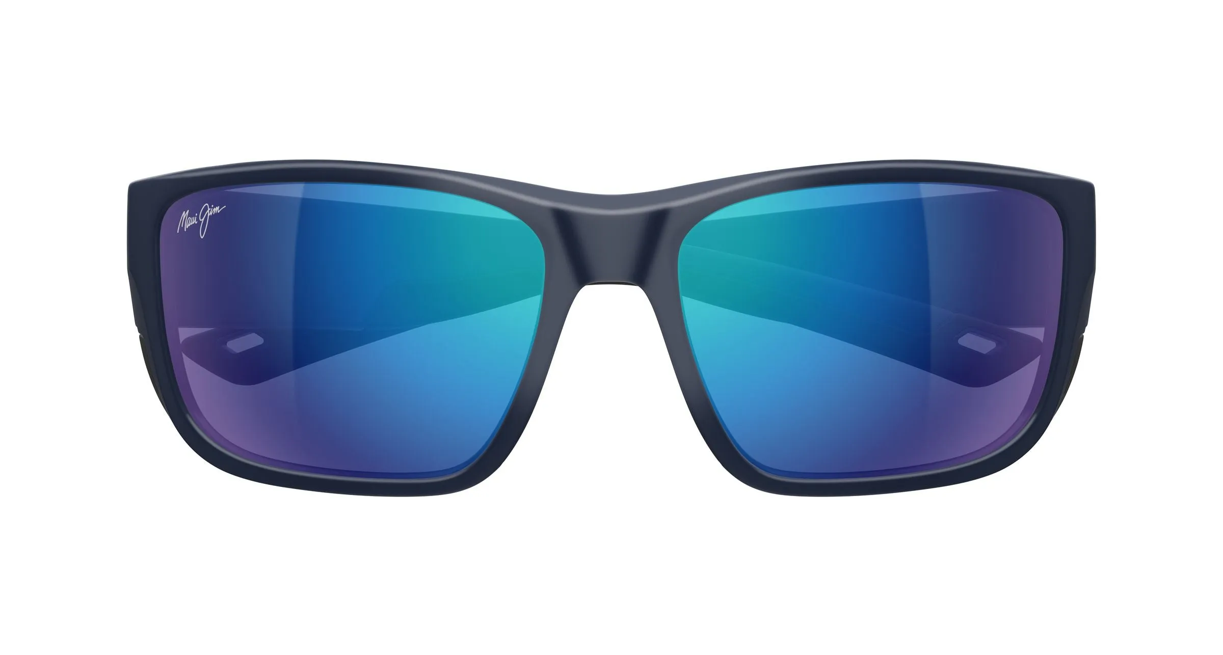Maui Jim MJ0896S 002 Occhiali da sole Iniettato Blu Blu Squadrata - immagine 2