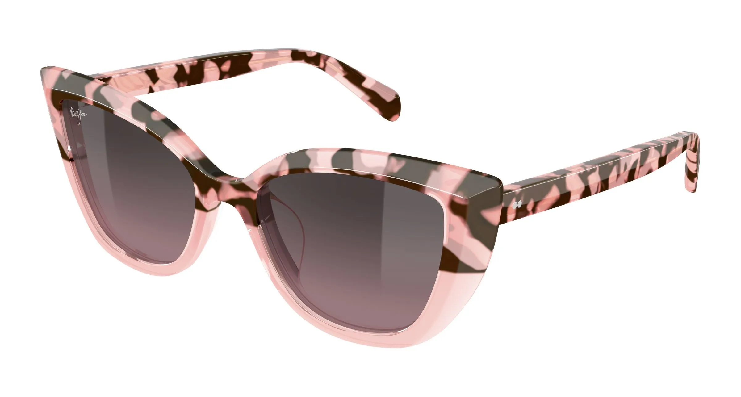 Maui Jim MJ0892S 003 Occhiali da sole Acetato Havana Rosa Cat Eye - immagine 1