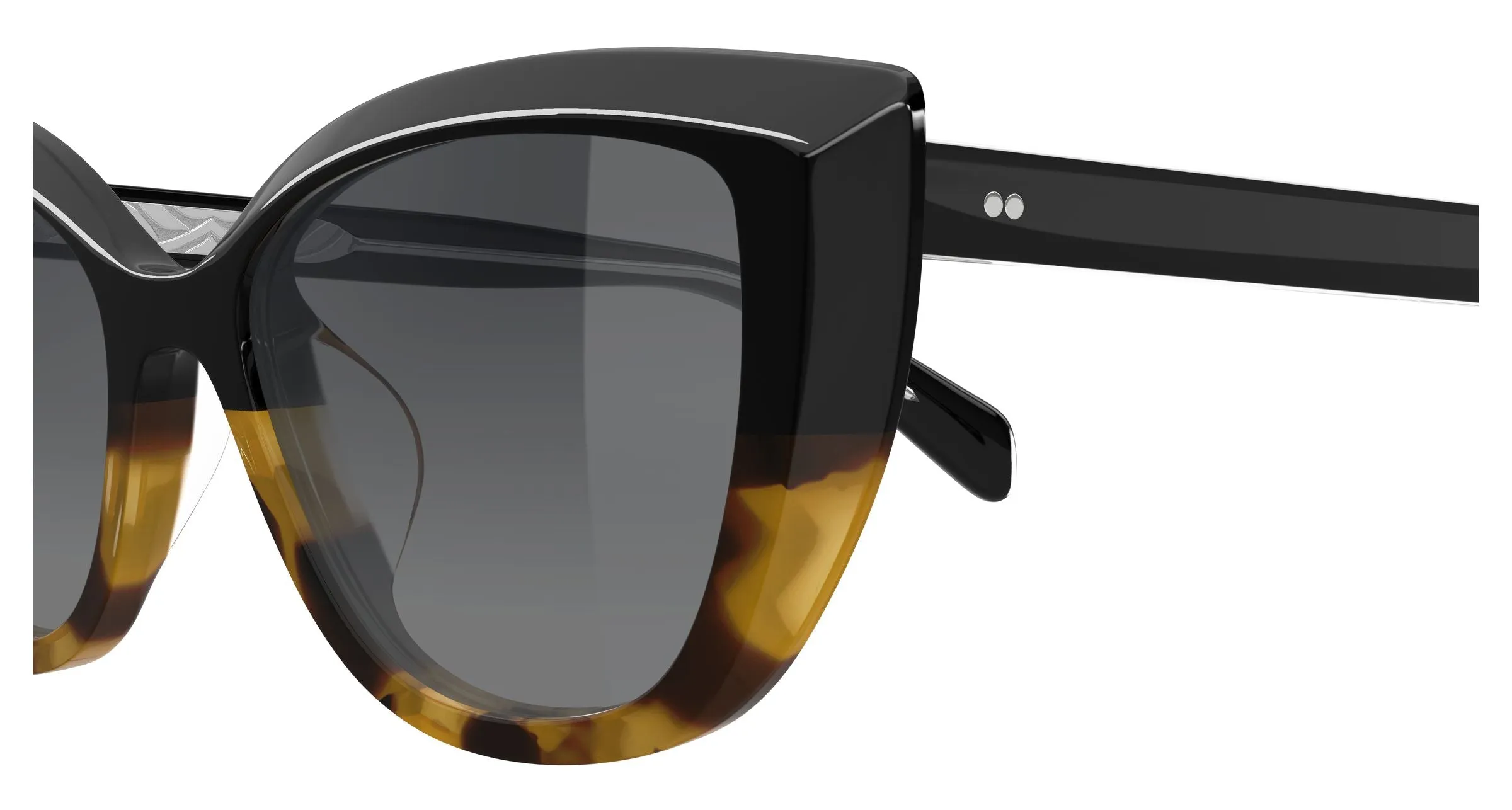 Maui Jim MJ0892S 001 Occhiali da sole Acetato Nero Grigio Cat Eye - immagine 3