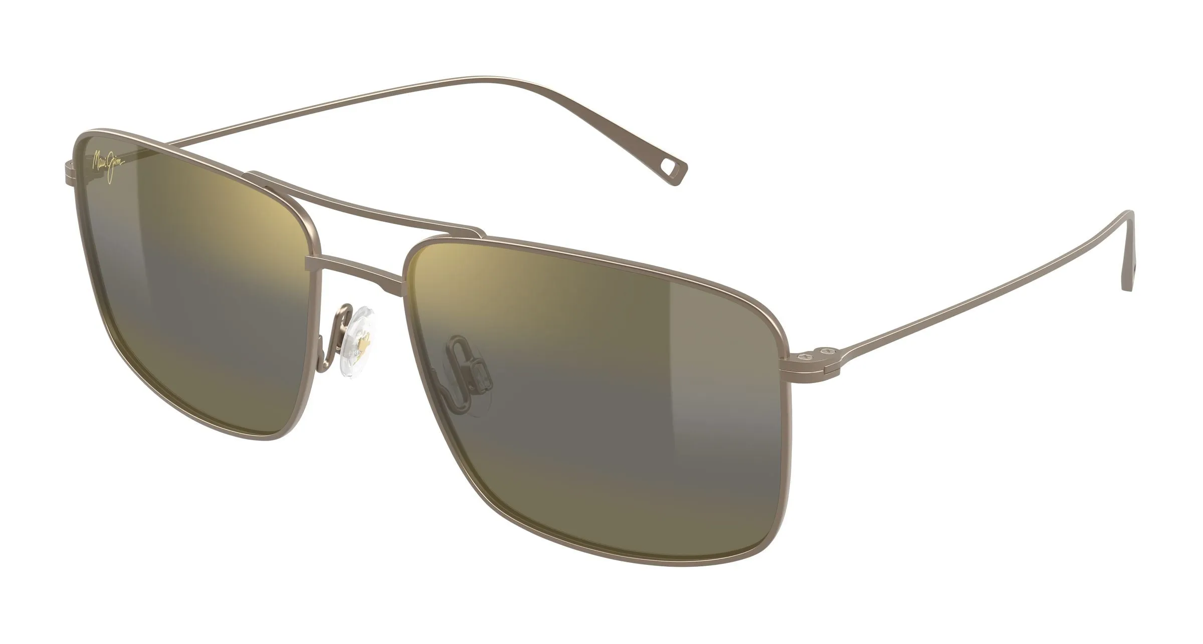 Maui Jim MJ0886S 003 Occhiali da sole Titanio Marrone Bronzo Squadrata - immagine 1