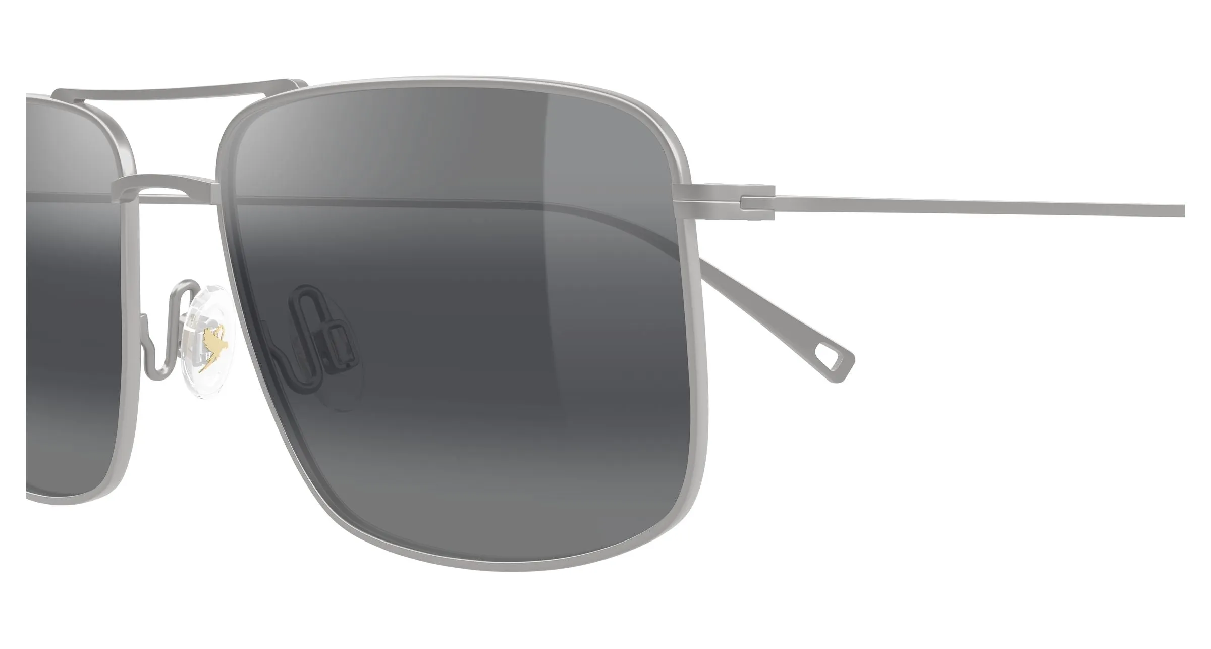Maui Jim MJ0886S 001 Occhiali da sole Titanio Argento Grigio Squadrata - immagine 3